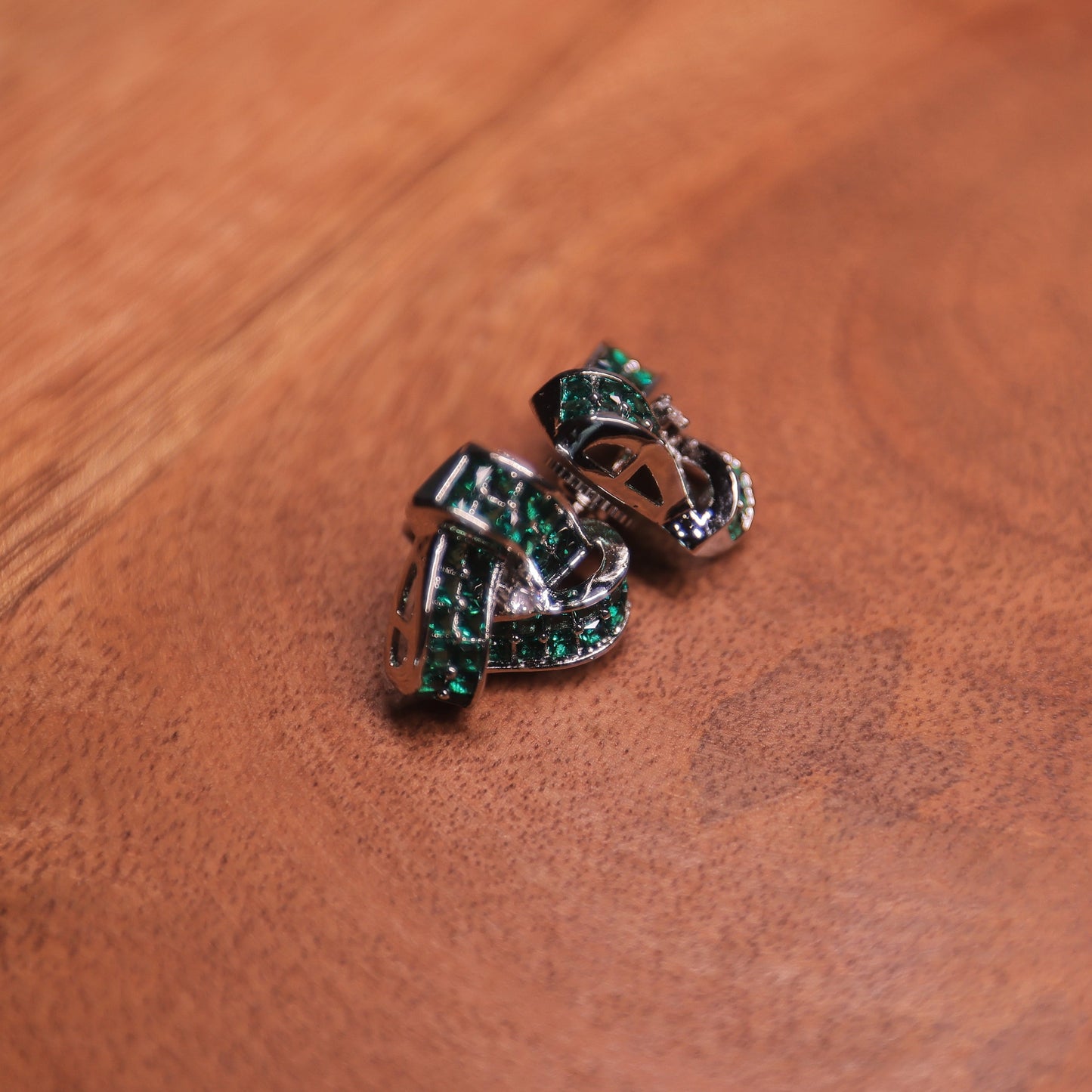Anaira Emerald Diamond Earrings