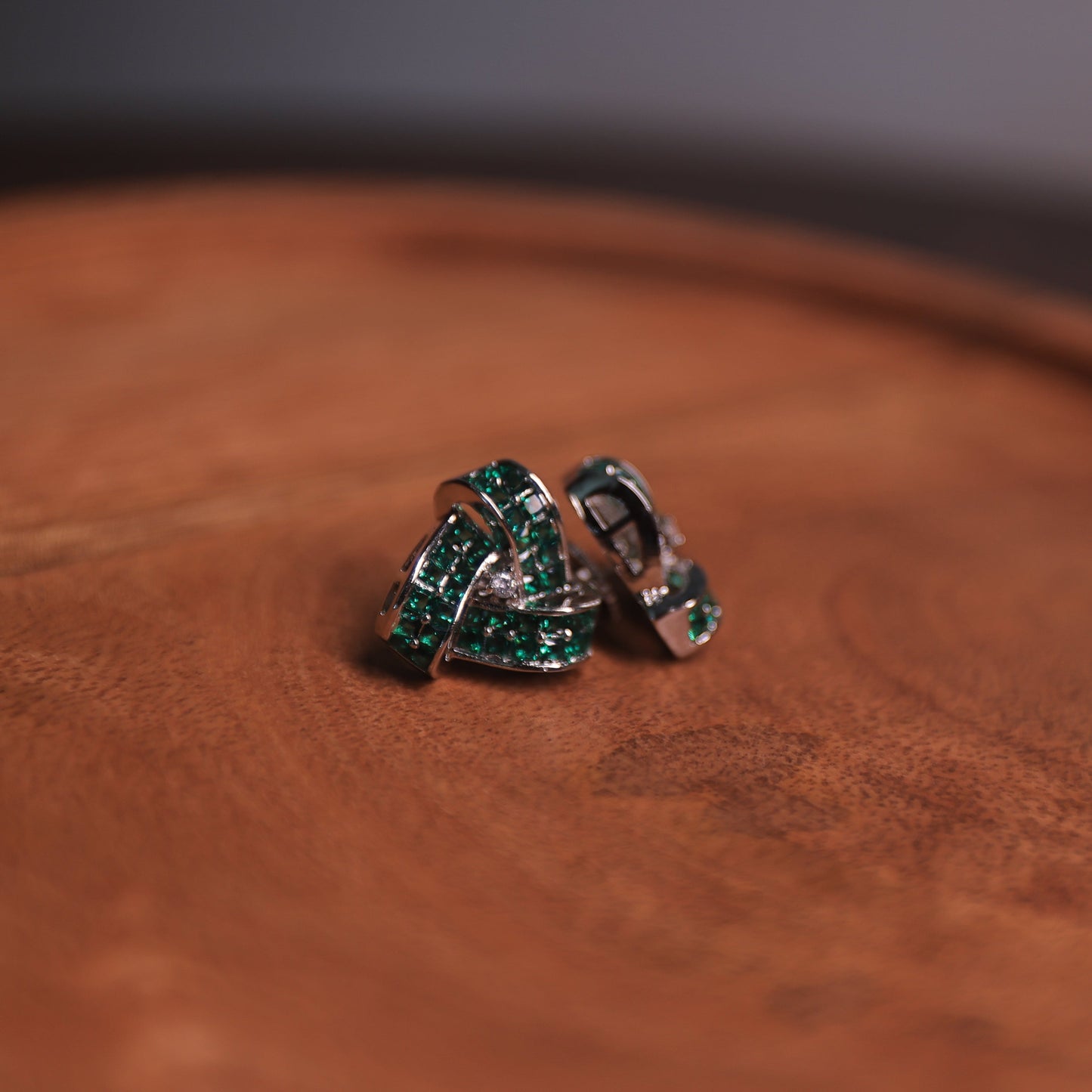 Anaira Emerald Diamond Earrings