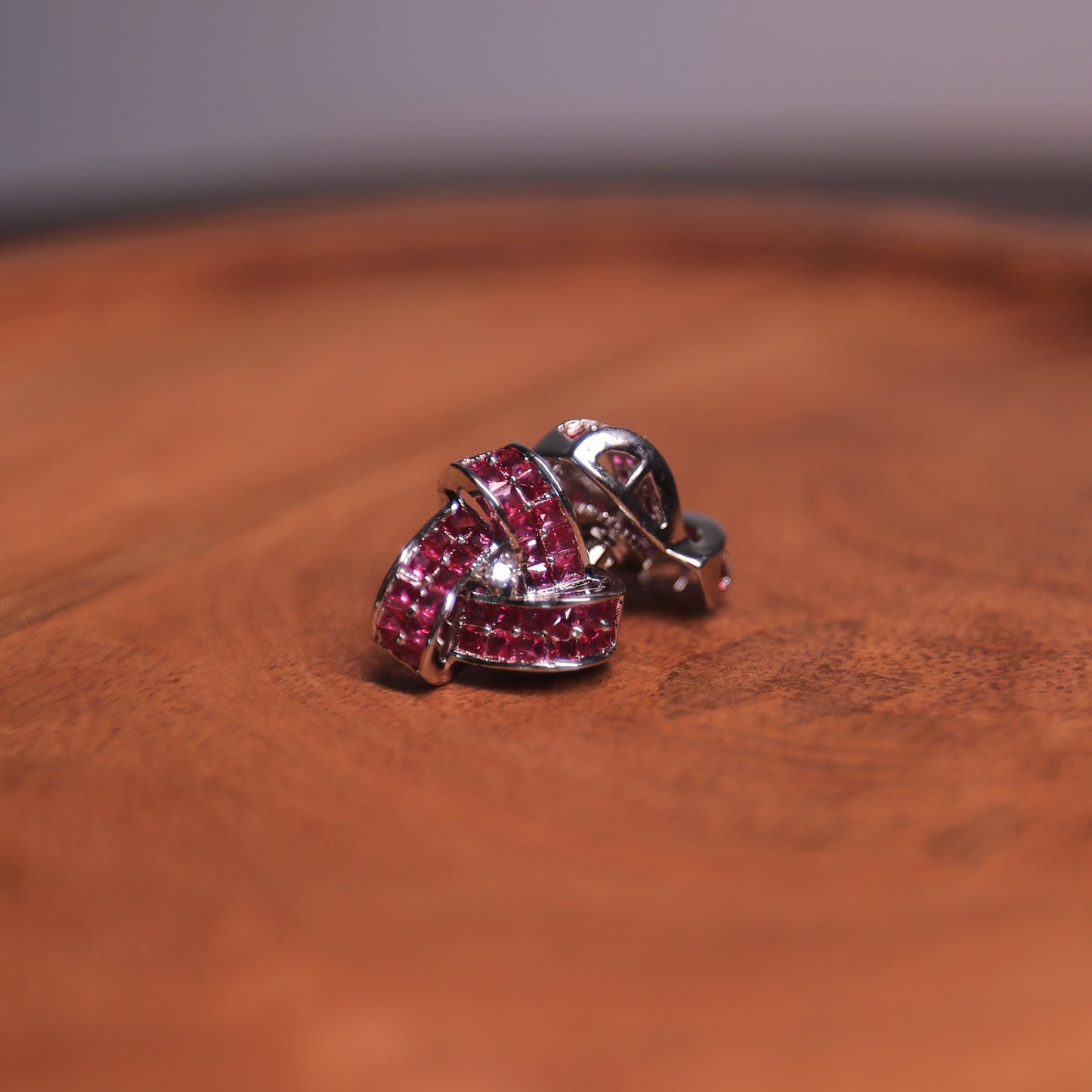 Anaira Ruby Diamond Earrings