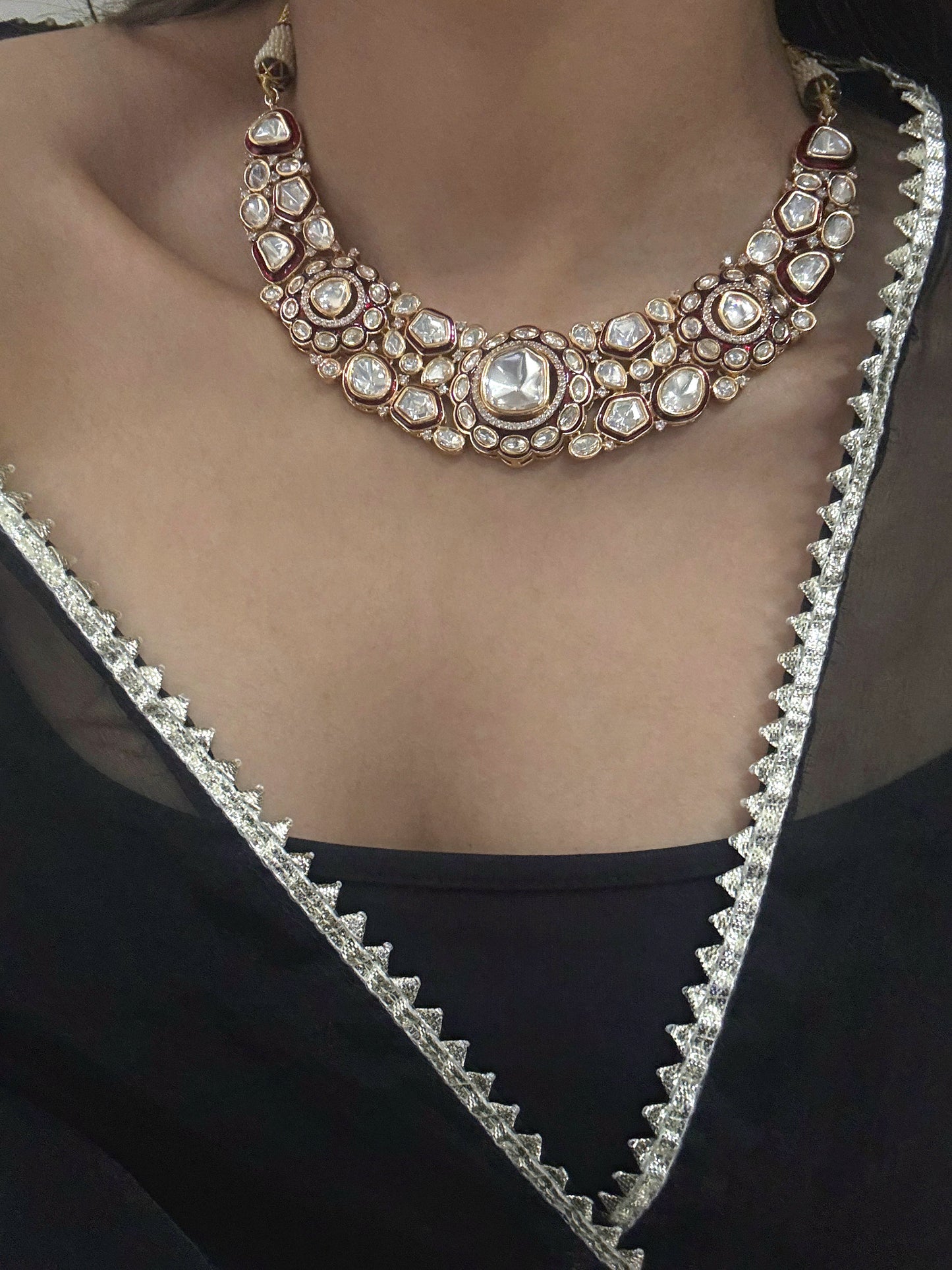 Aranya Polki Necklace Set
