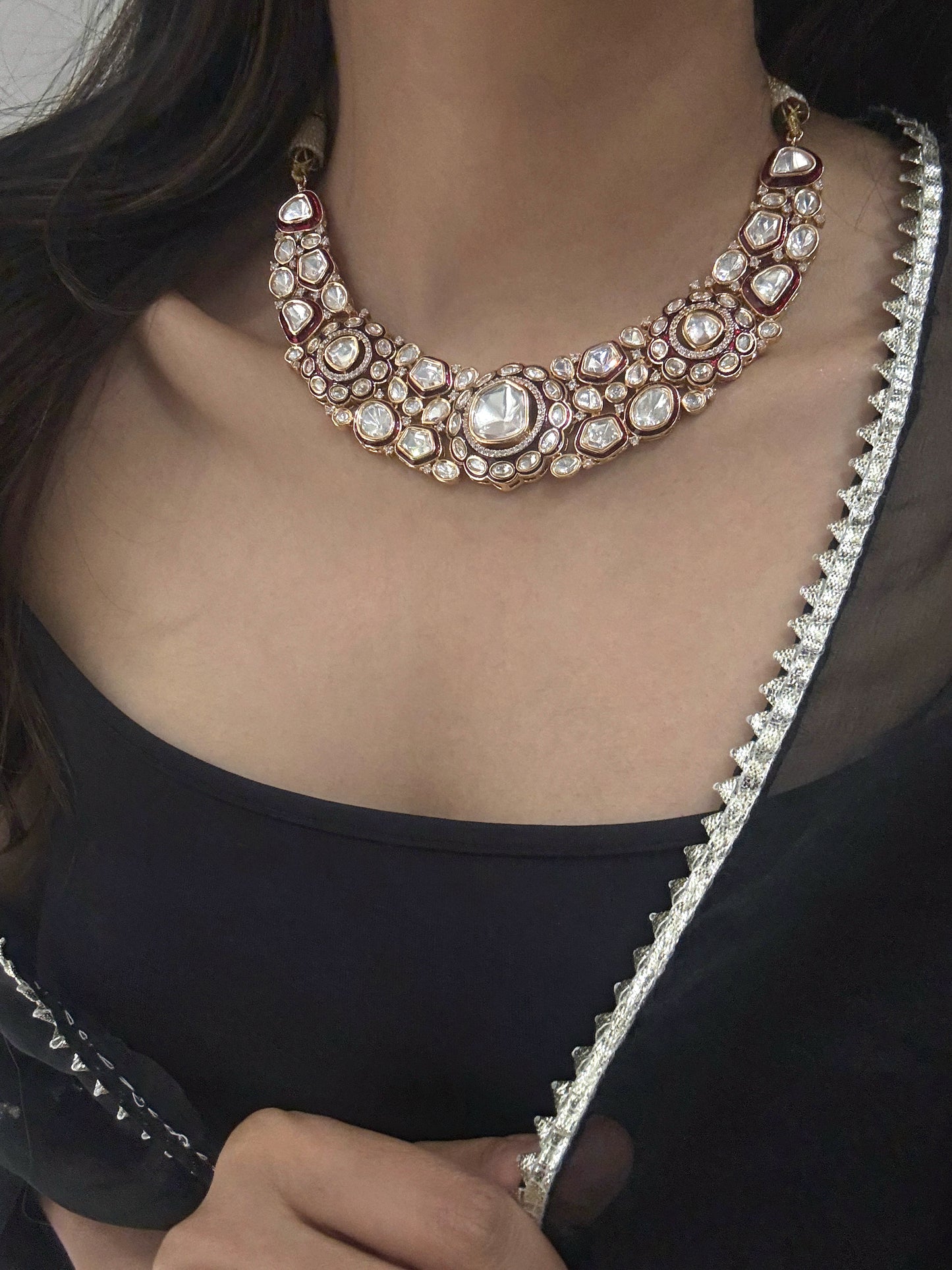 Aranya Polki Necklace Set