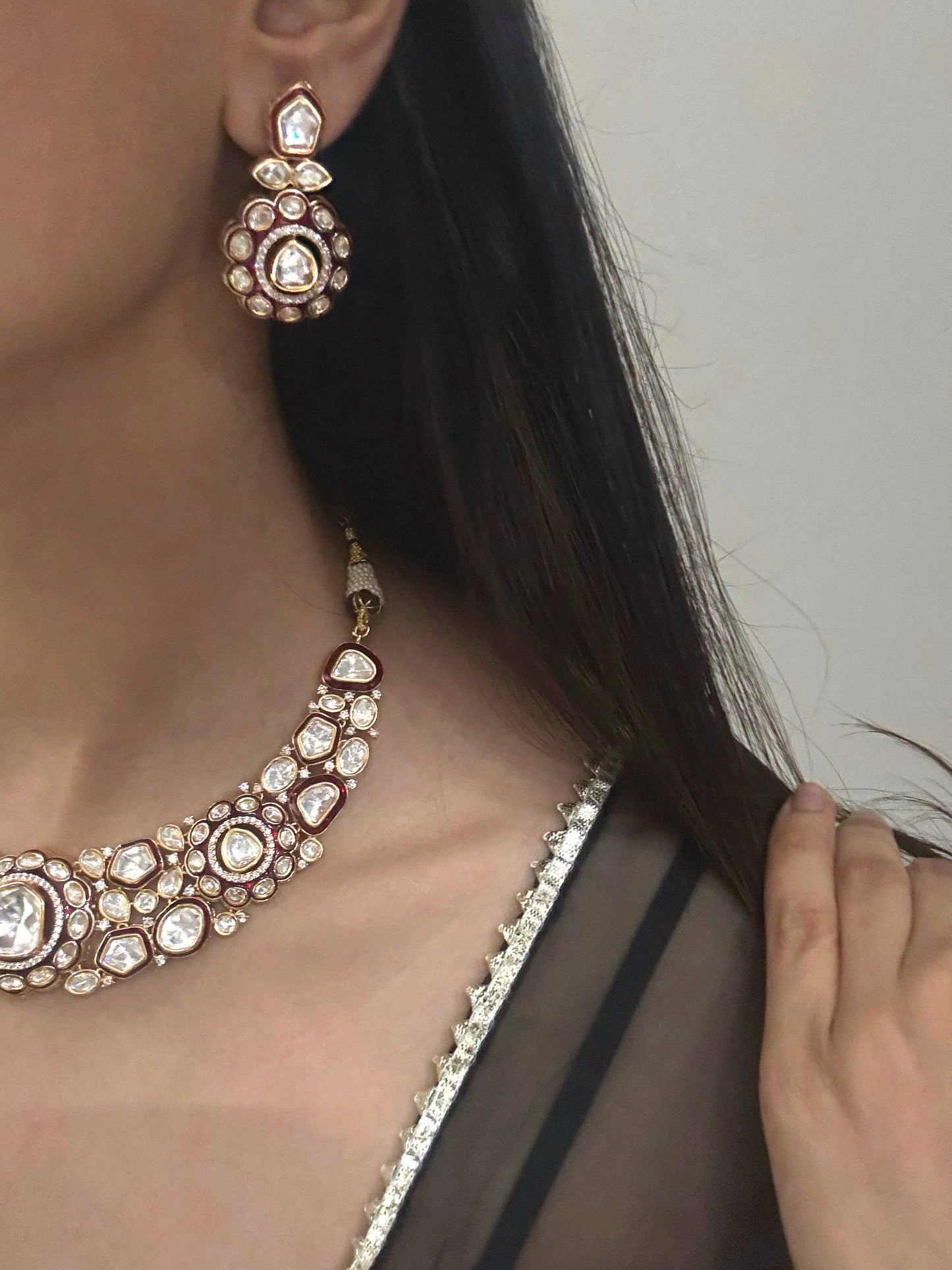 Aranya Polki Necklace Set