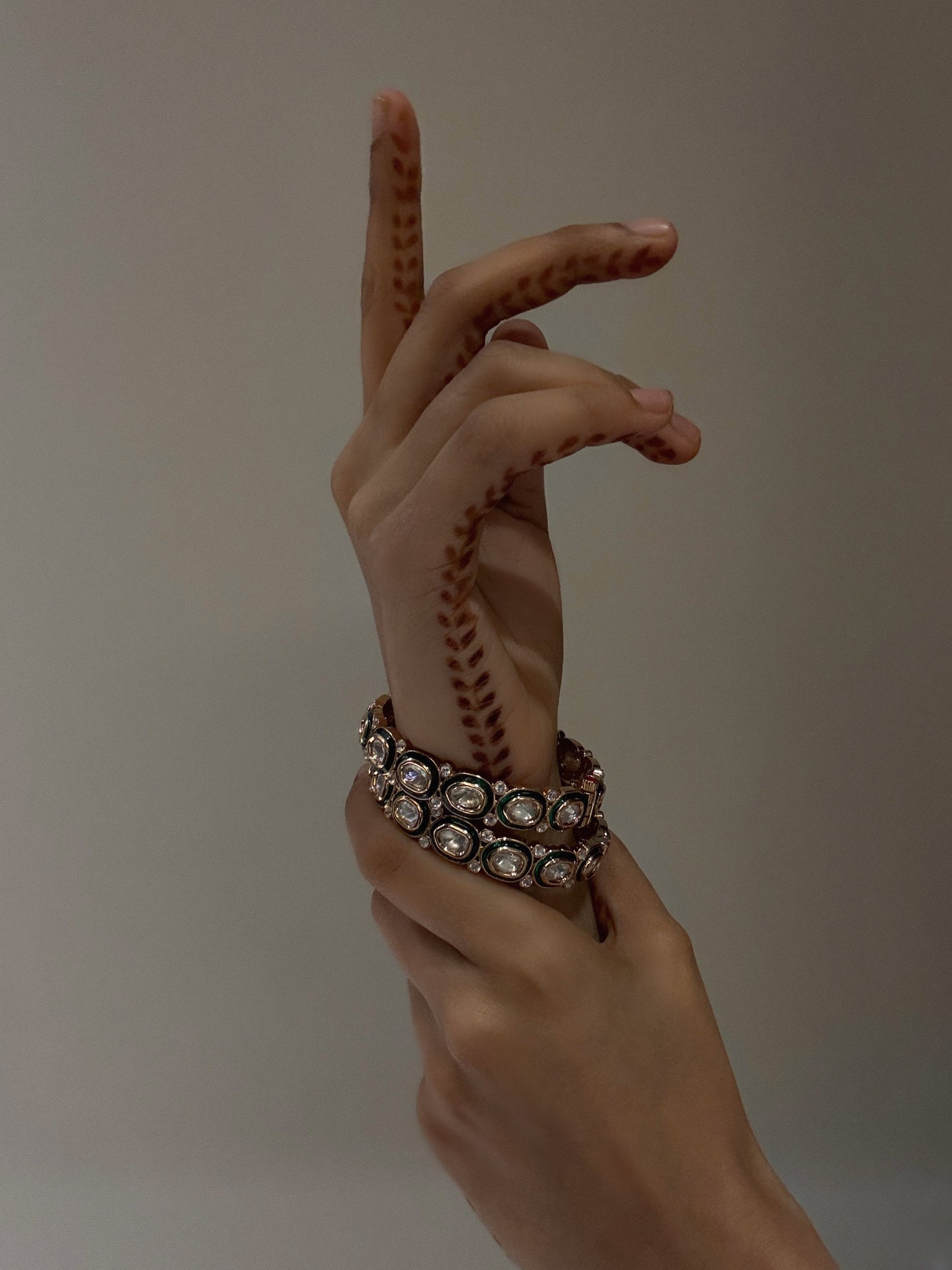Aria Kundan Bangles - Size 2/4