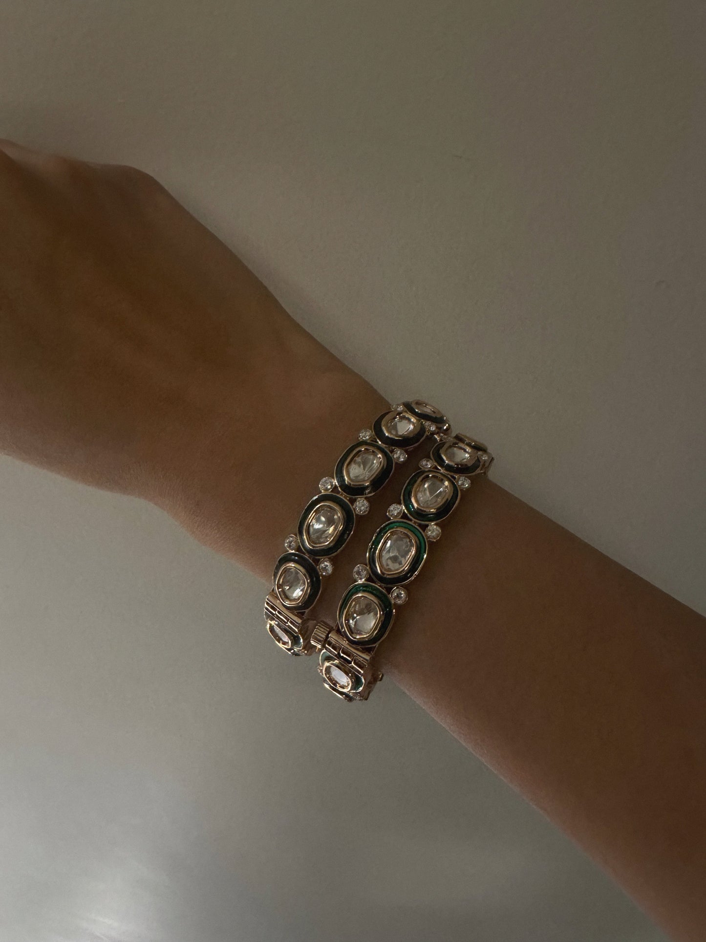 Aria Kundan Bangles - Size 2/4