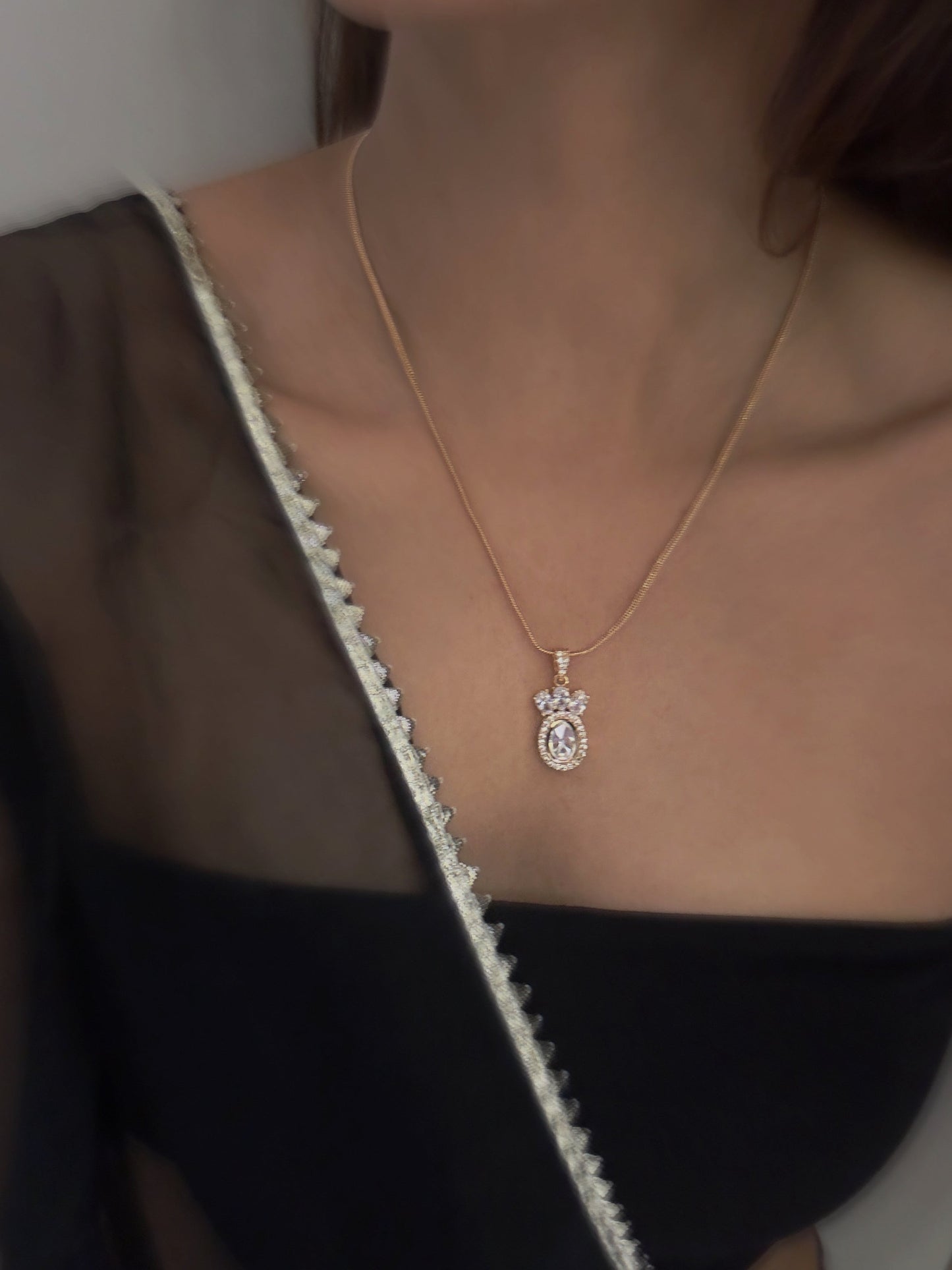 Asmi Polki Pendant set