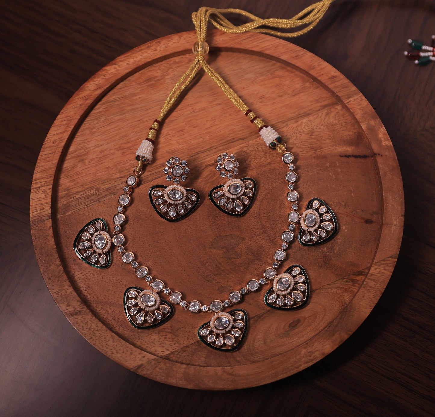 Athena Polki Necklace Set