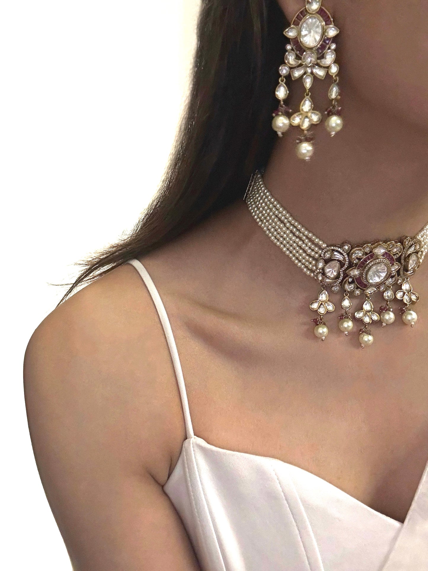 Ayaat Polki Ruby Choker Set