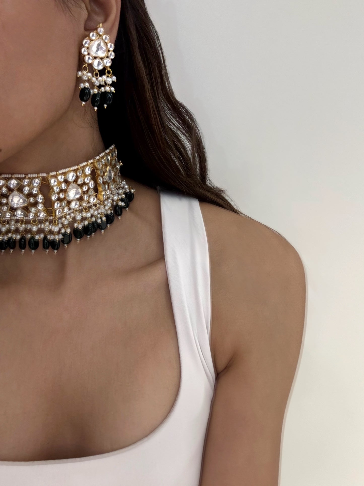 Devika Emerald Choker Set