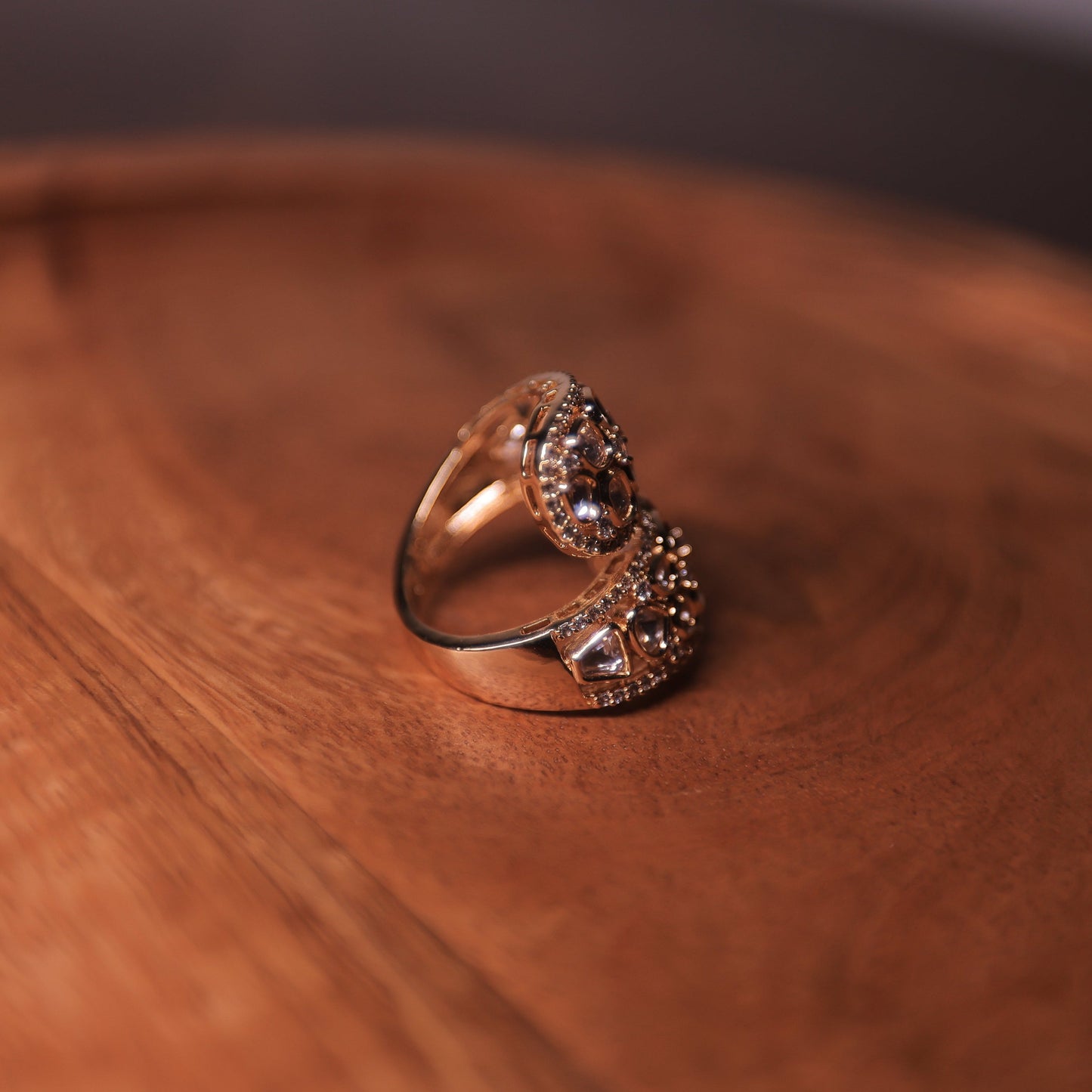 Heer Adjustable Polki Ring