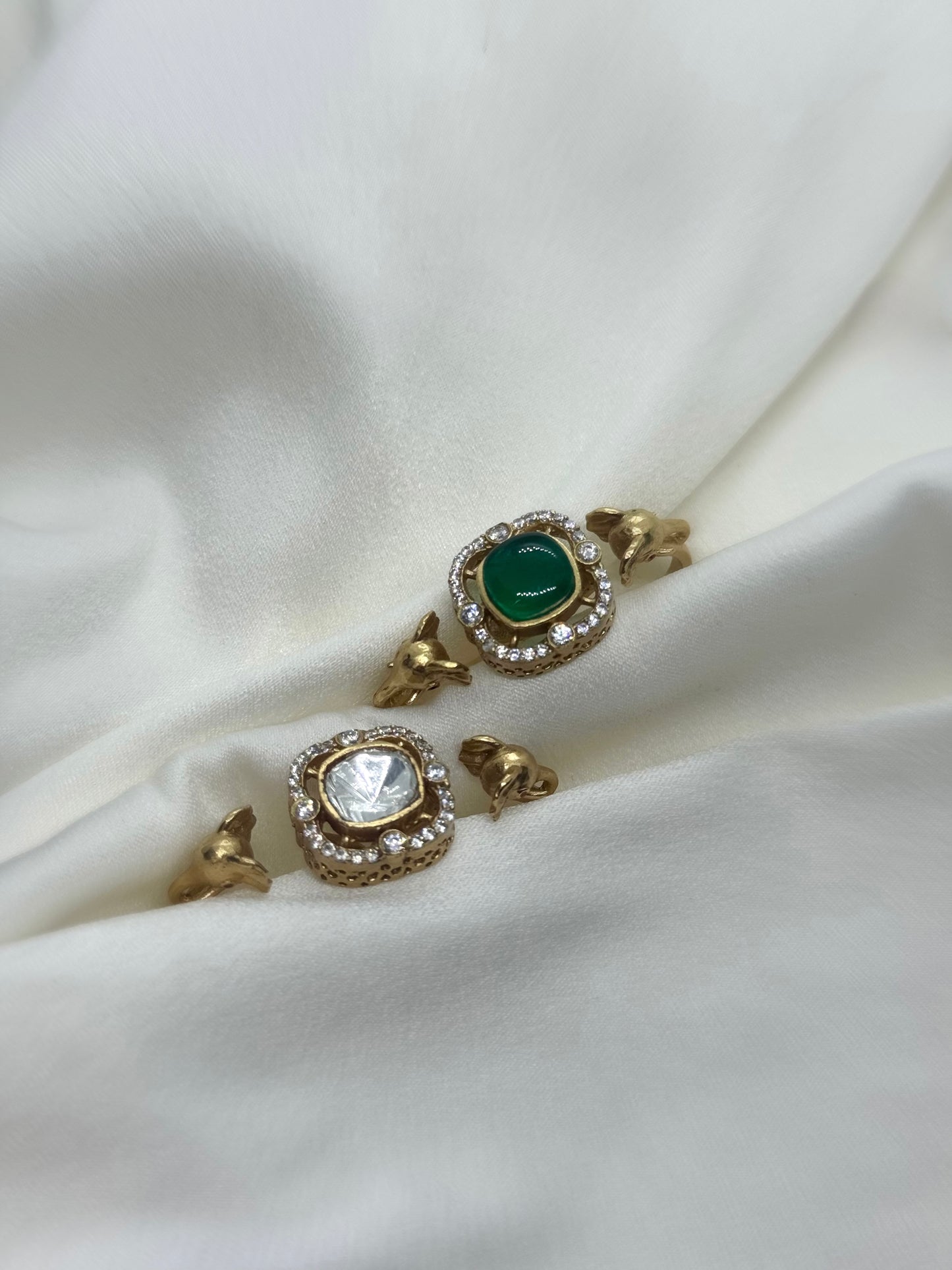 Kaari Polki Adjustable Ring