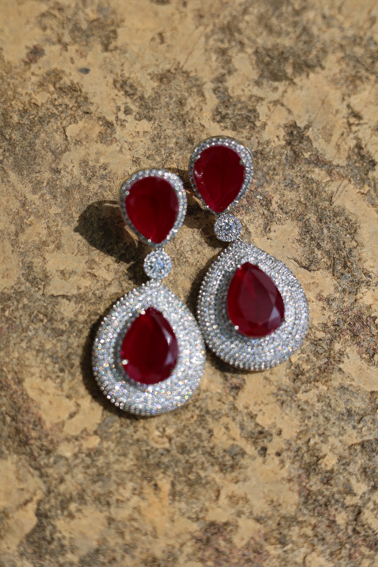 Kiara Ruby Diamond Earrings