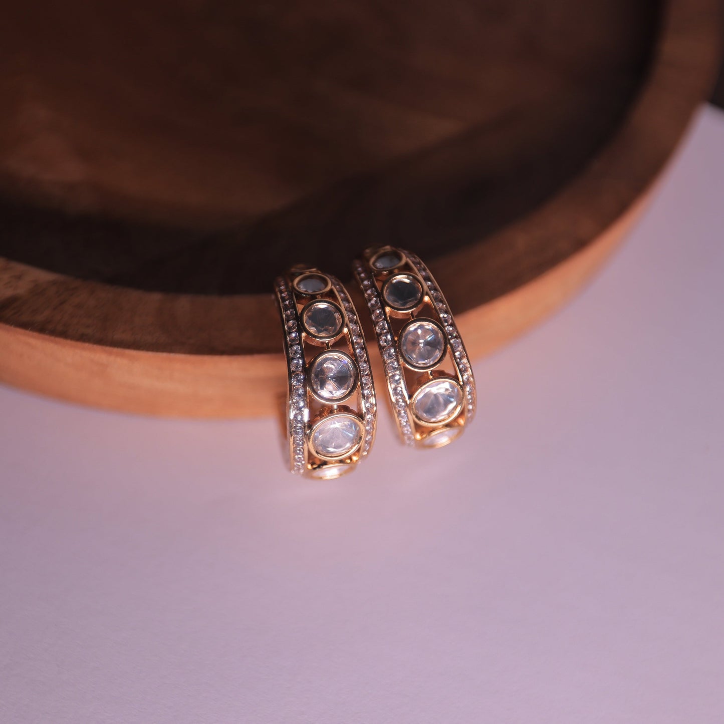 Meher Emerald Polki Earrings