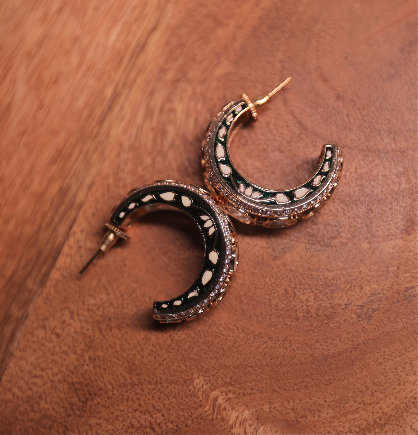 Meher Emerald Polki Earrings