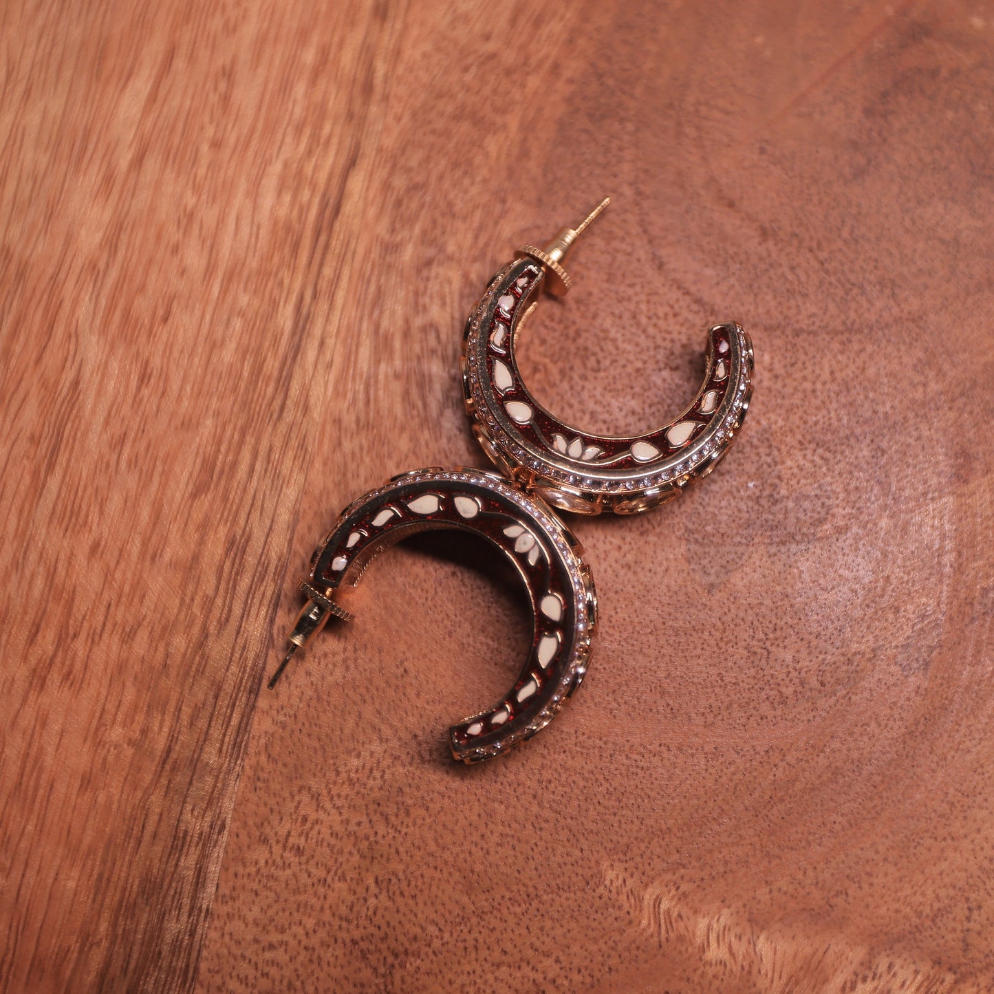 Meher Ruby Polki Earrings