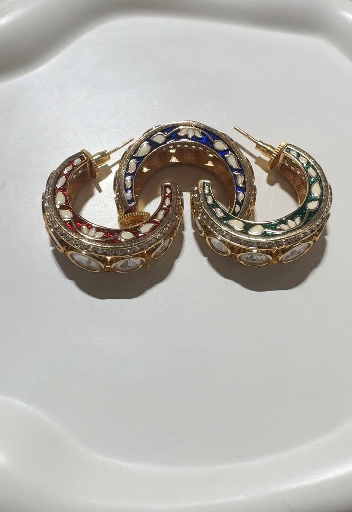 Meher Sapphire Polki Earrings