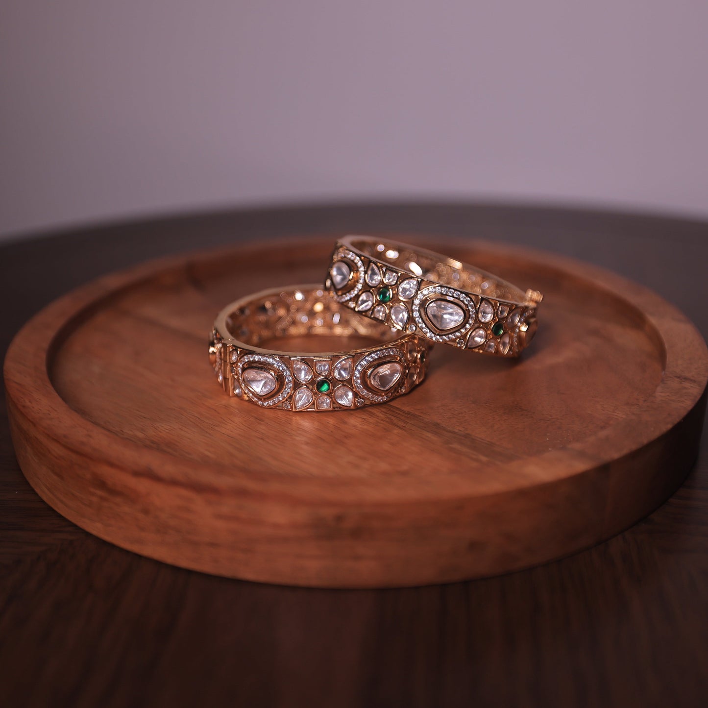 Navya Polki Bangles - Size 2/4