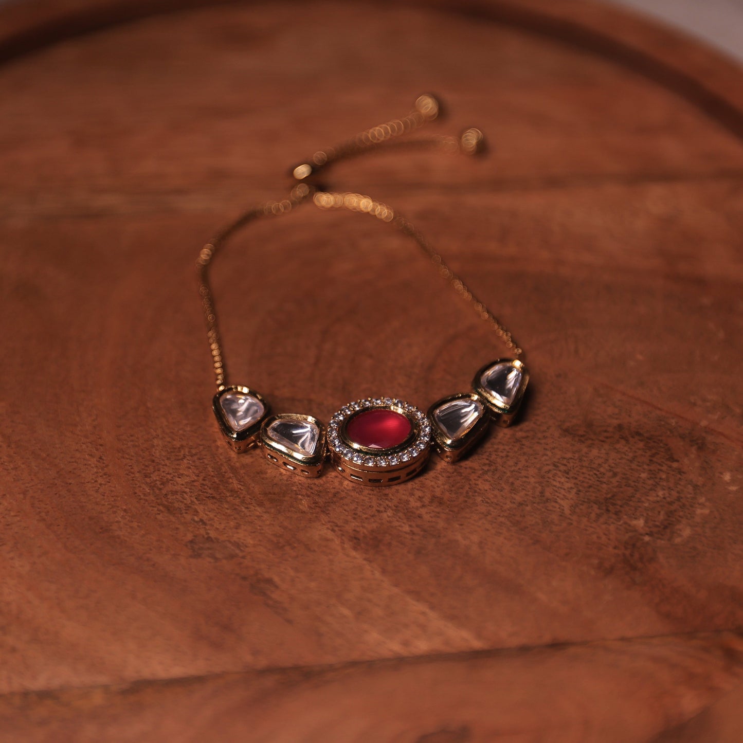 Nitara Ruby Kundan Bracelet