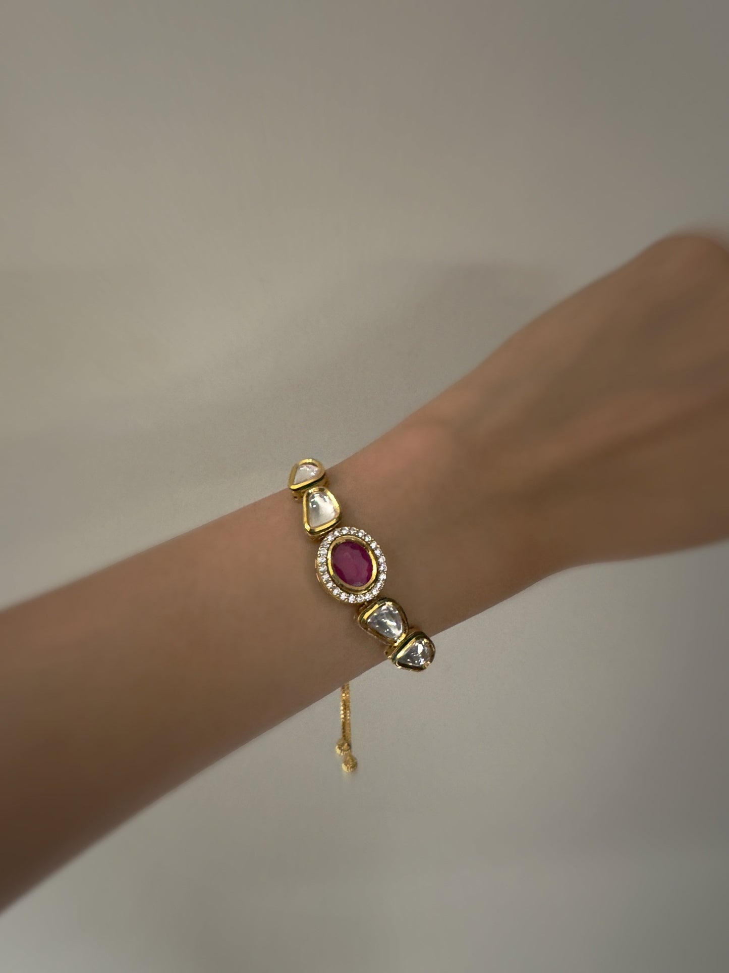 Nitara Ruby Kundan Bracelet