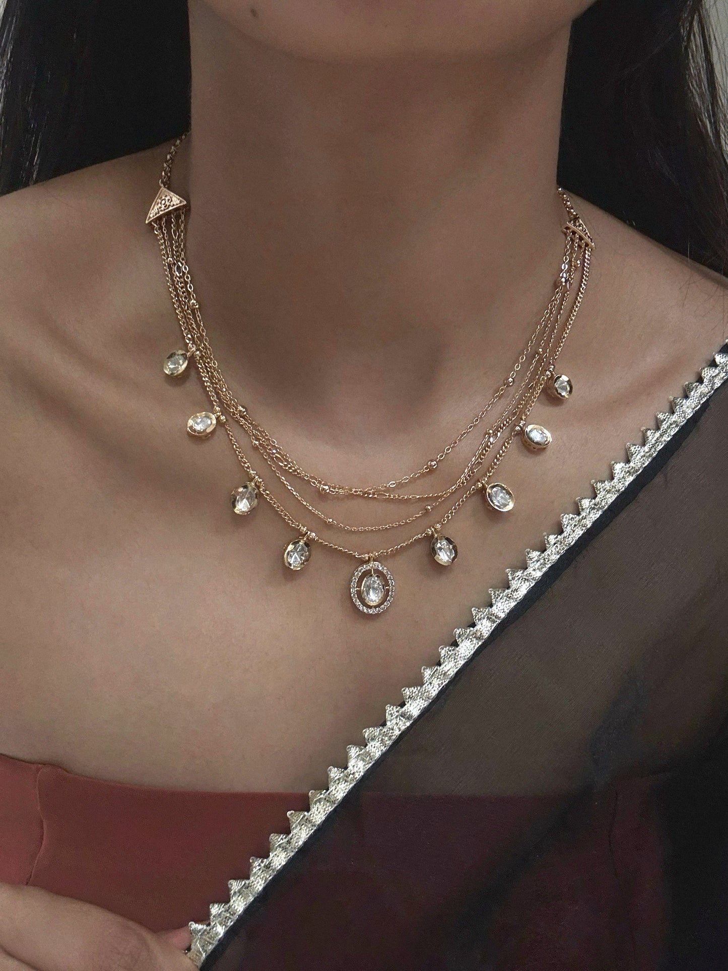 Rehemat Kundan Pendant Set