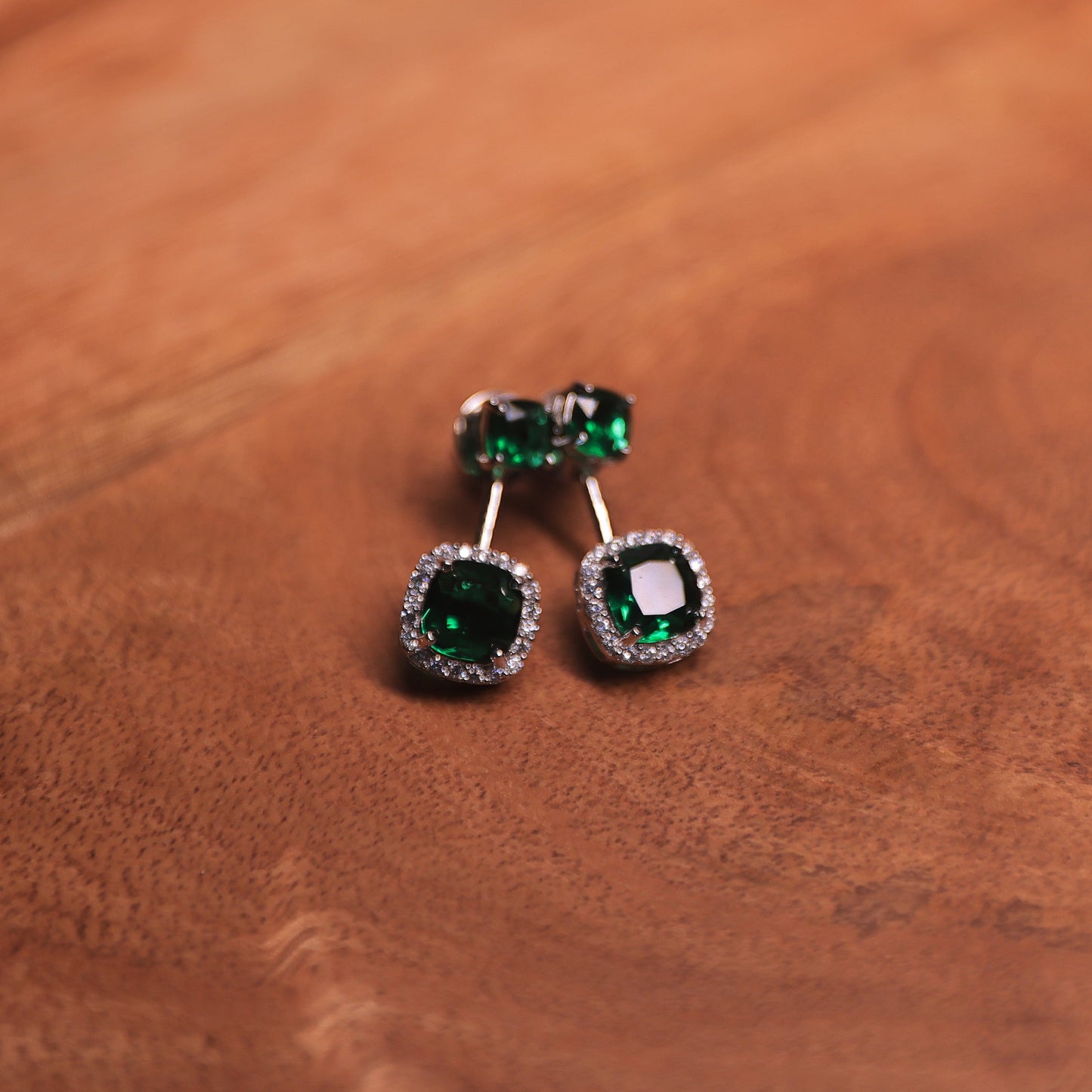 Remi Emerald Diamond Earrings