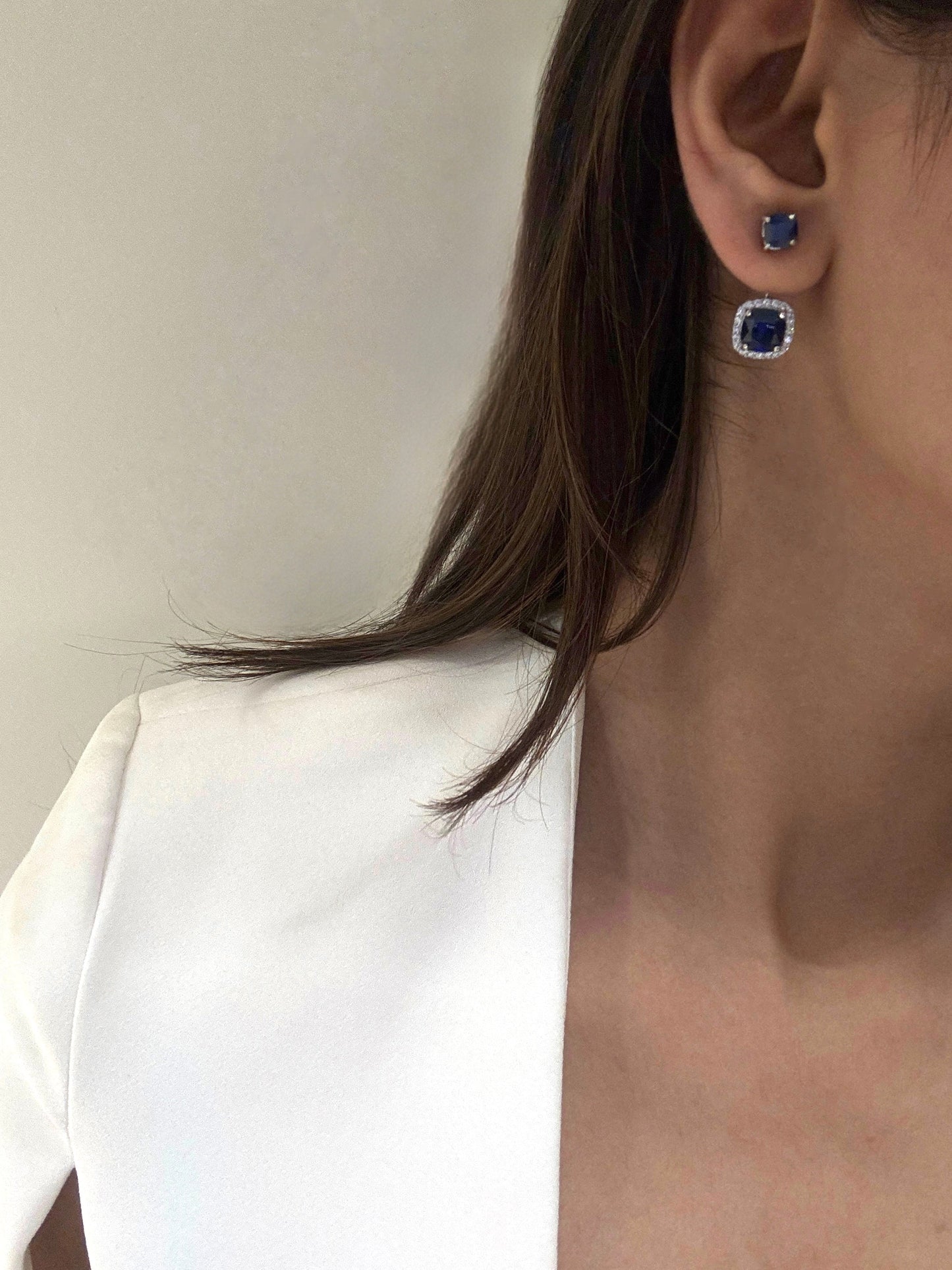 Remi Sapphire Diamond Earrings