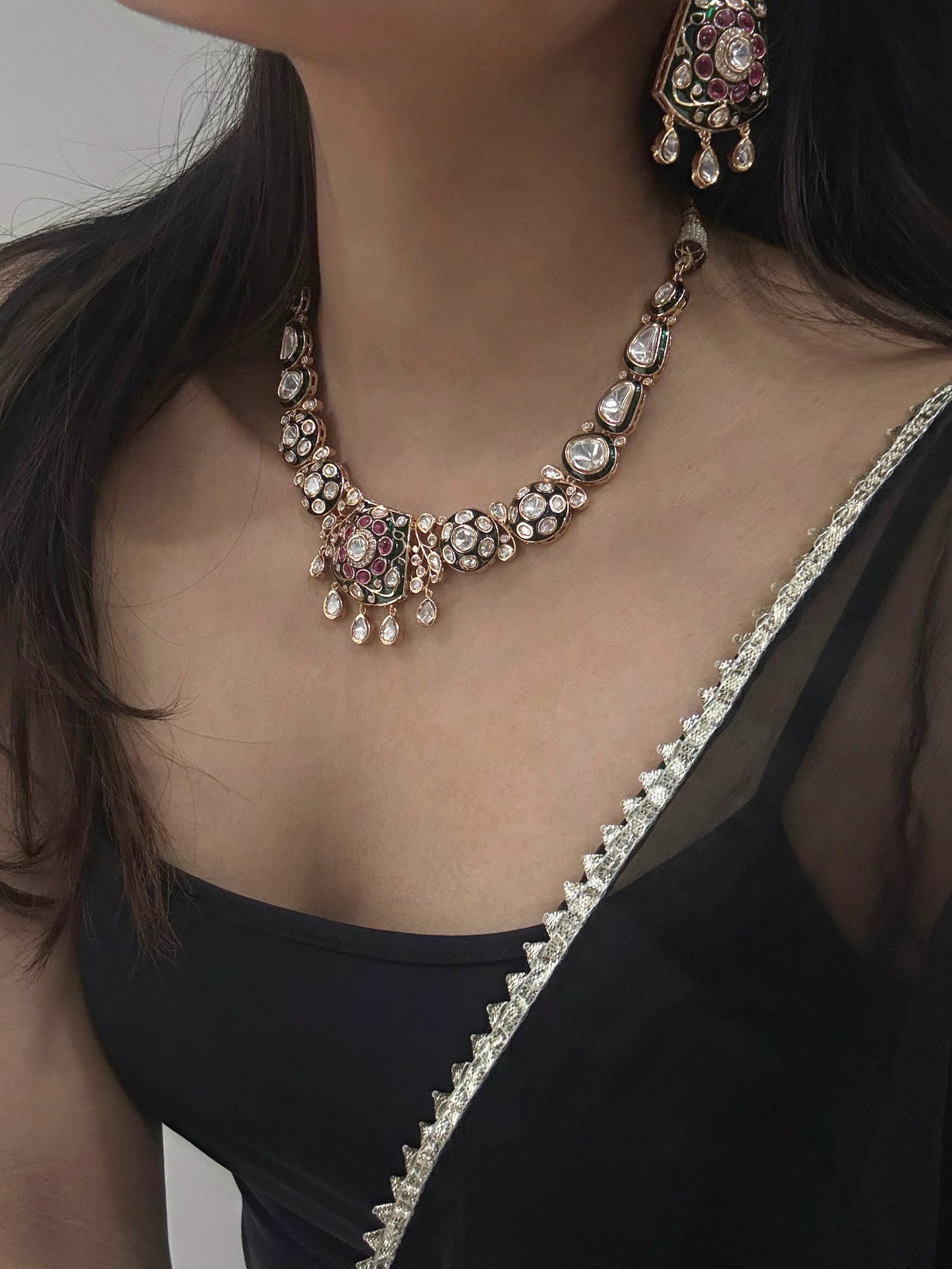 Roohi Polki Necklace Set