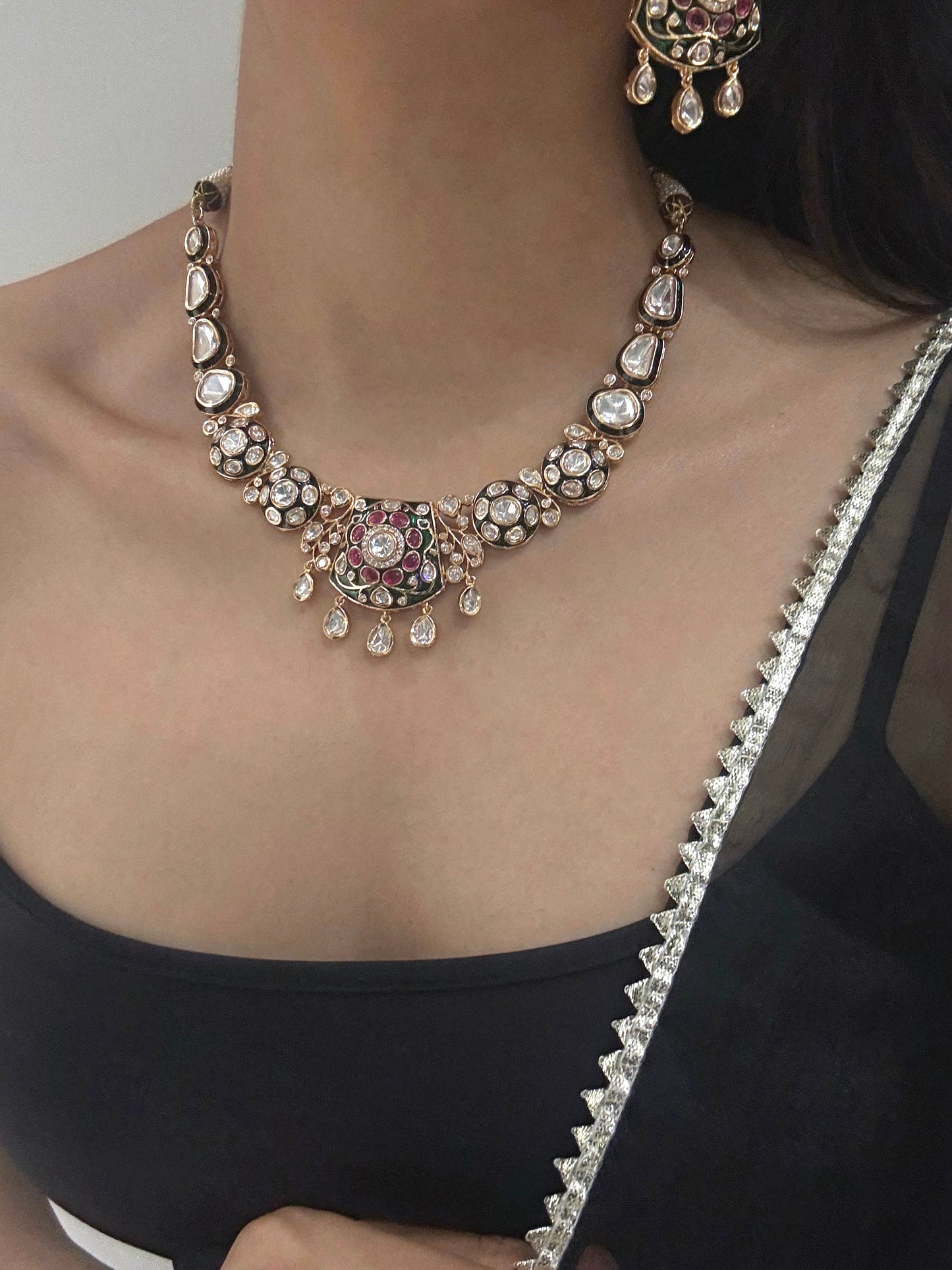 Roohi Polki Necklace Set