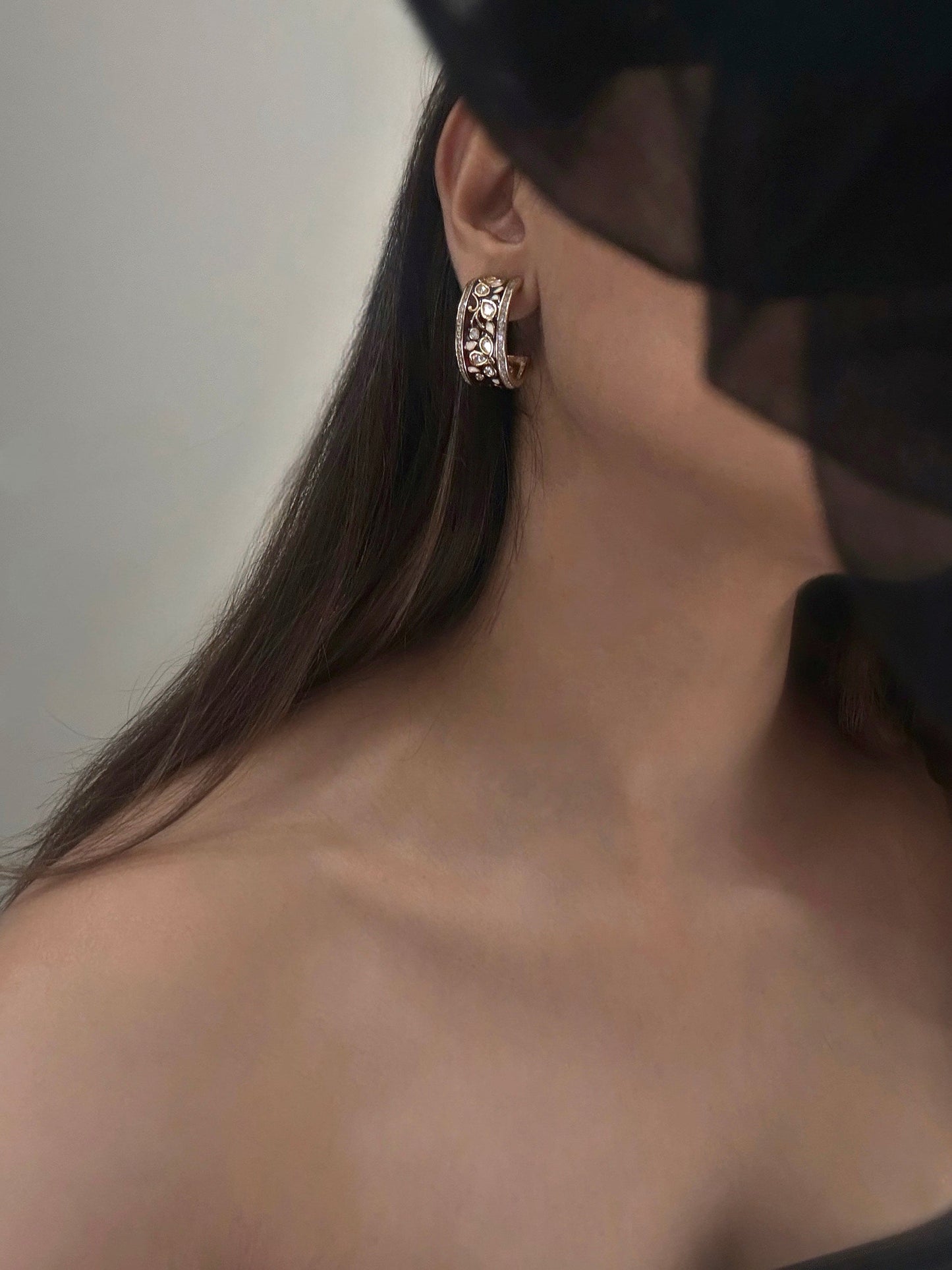Saanjh Ruby Kundan Earrings