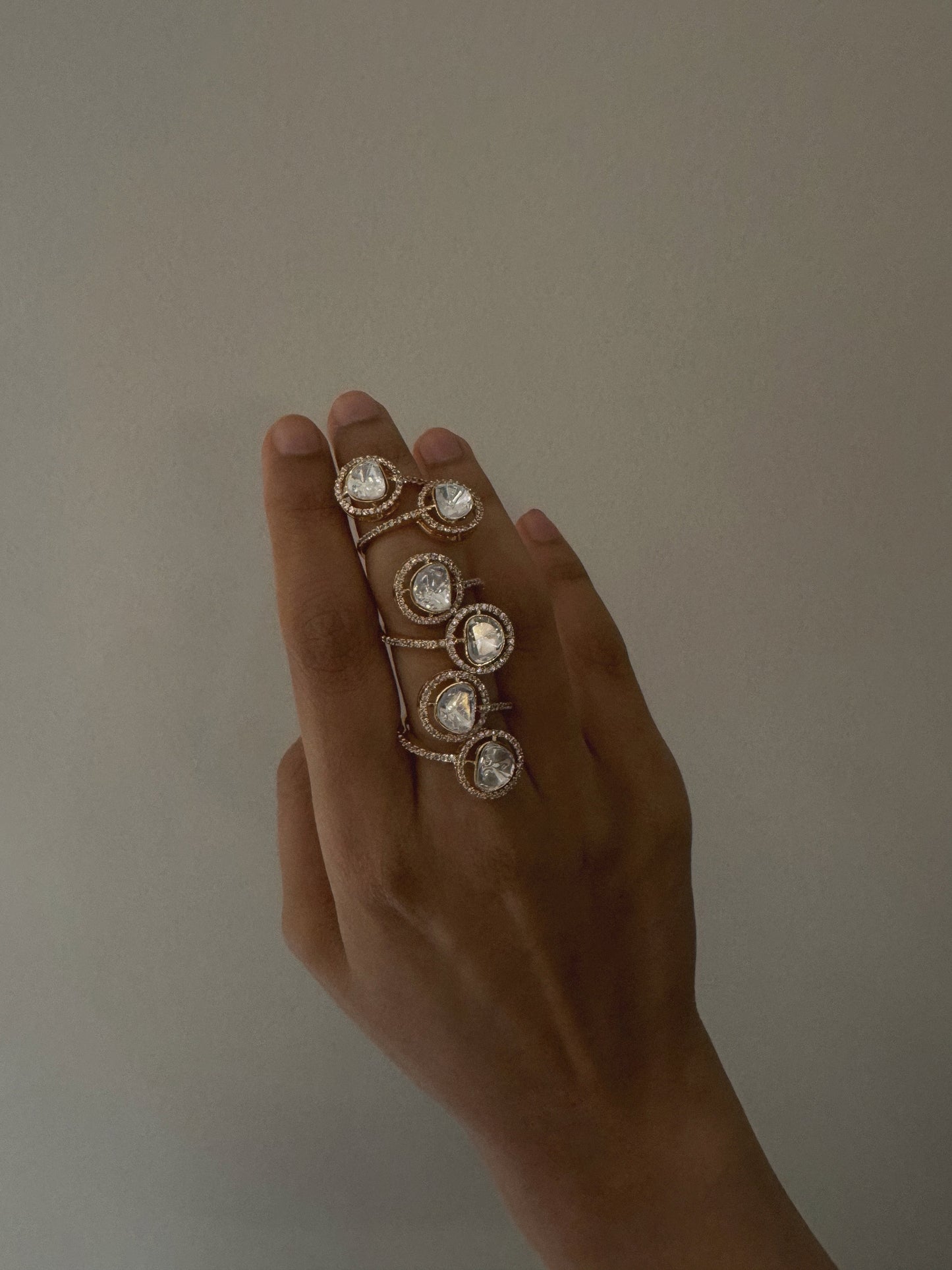 Saisha Adjustable Polki Ring