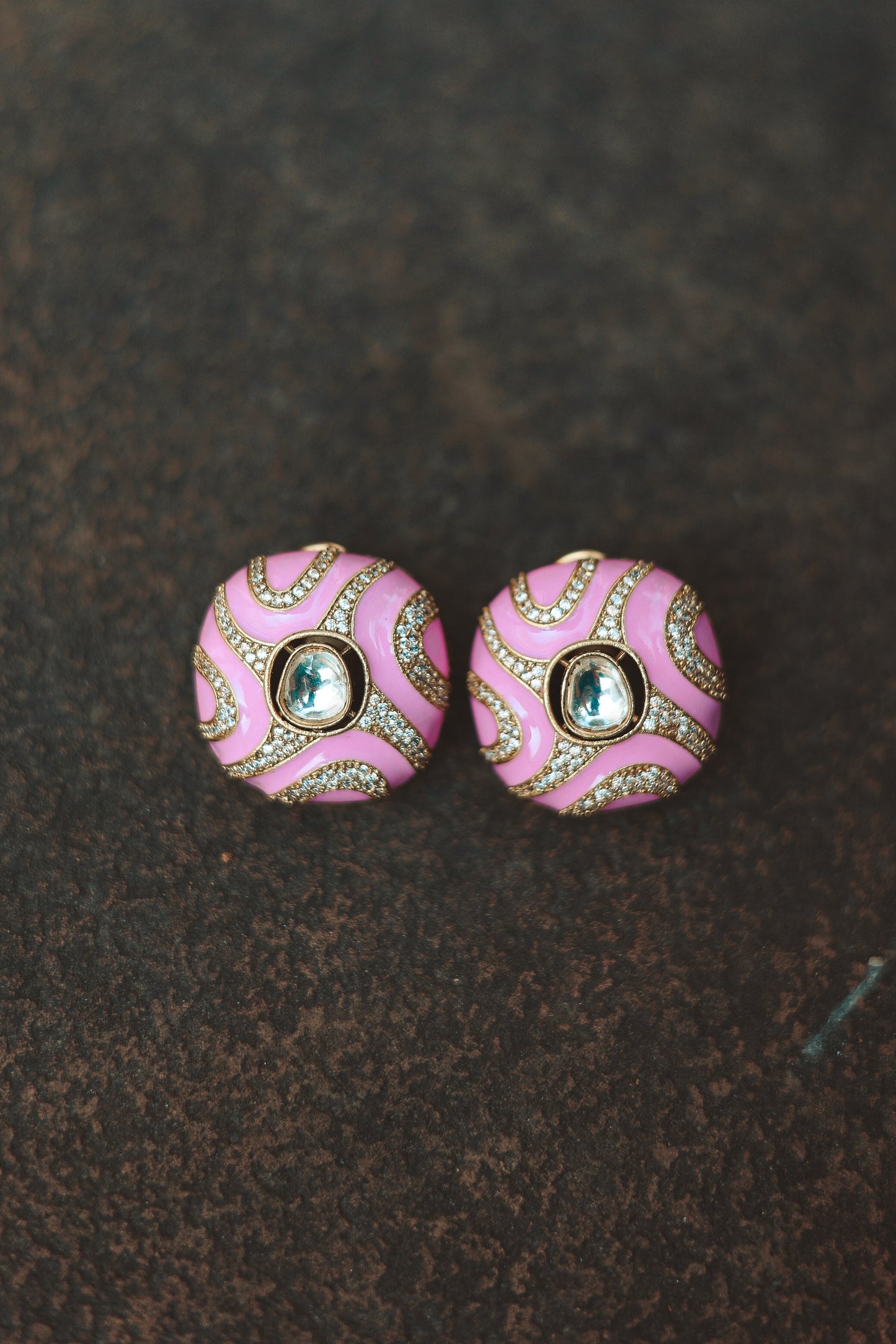 Sarika Rose Kundan Studs