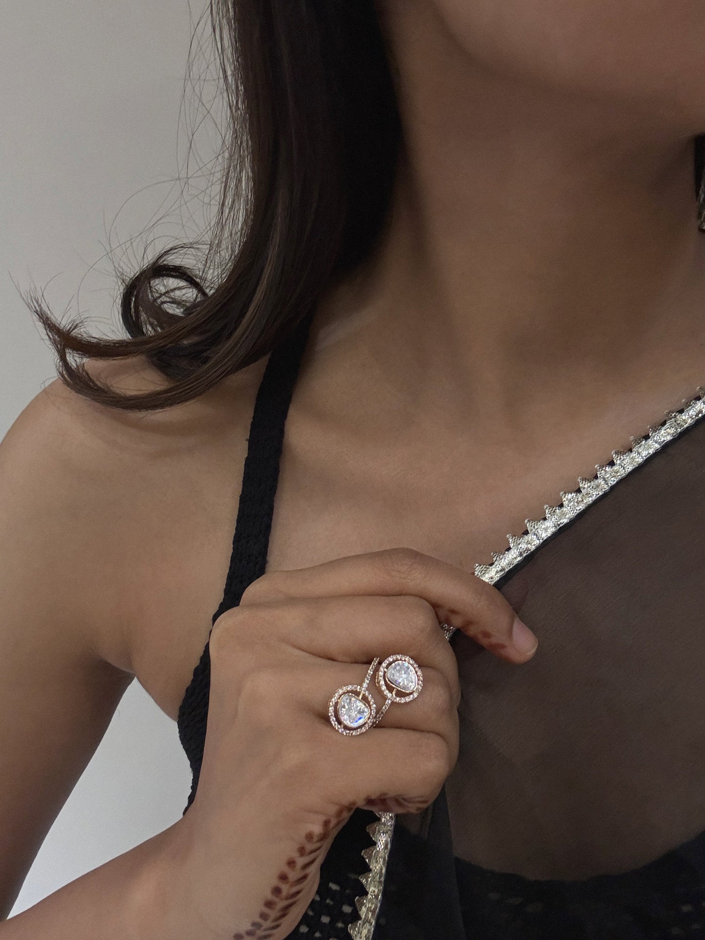 Saisha Adjustable Polki Ring