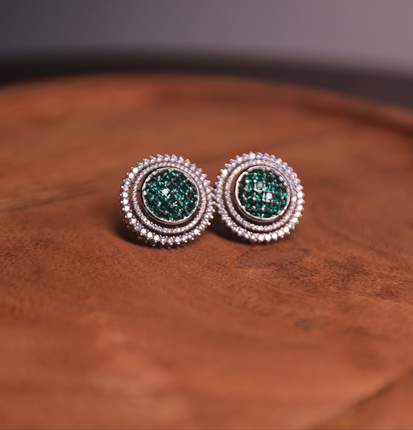 Sia Emerald Diamond Earrings