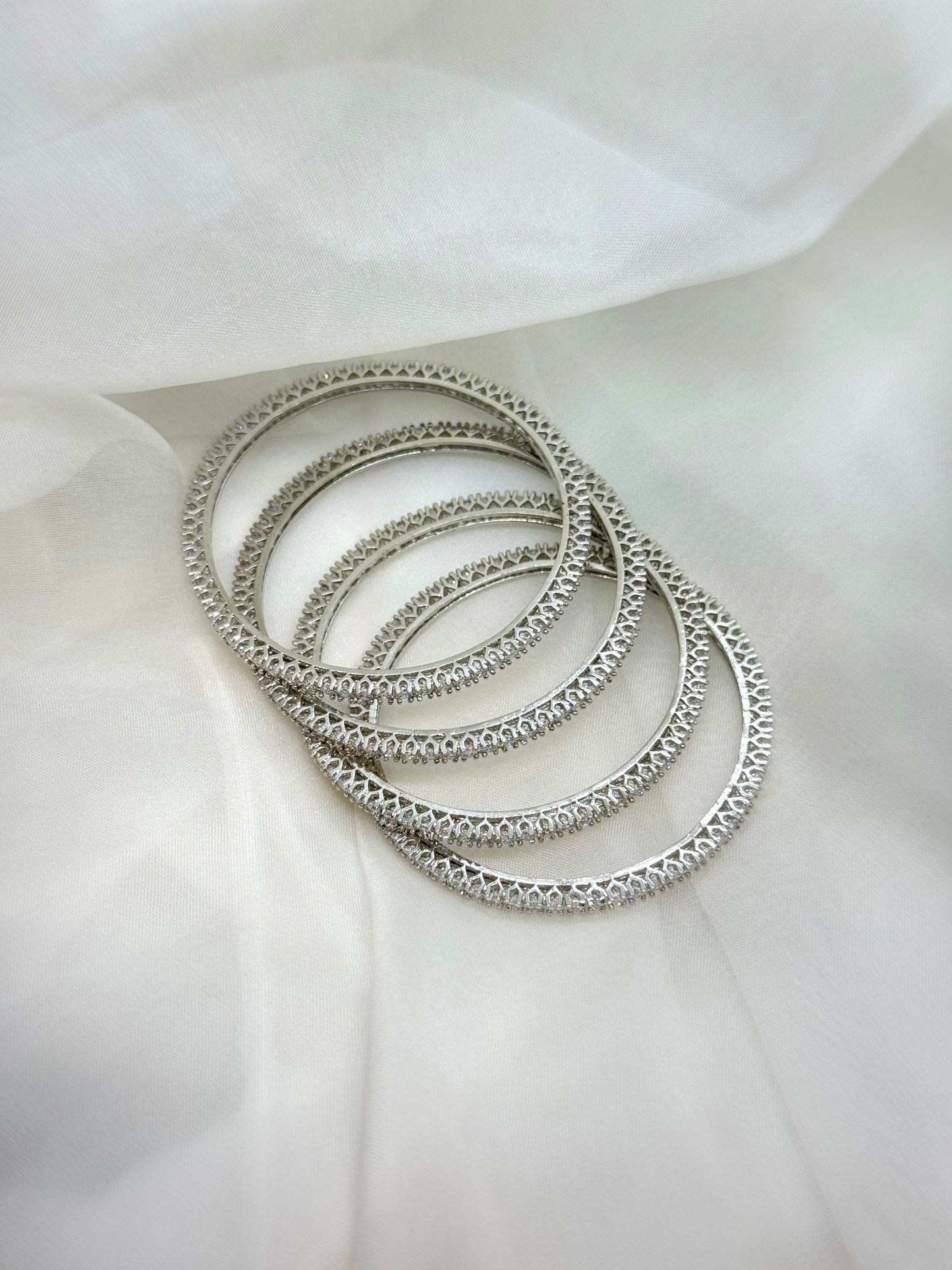 Vamika Diamond Bangles (set of 4)- Size 2/4