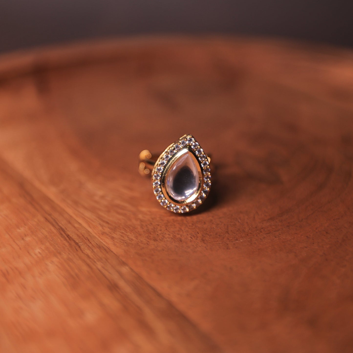Vani Adjustable Polki Ring