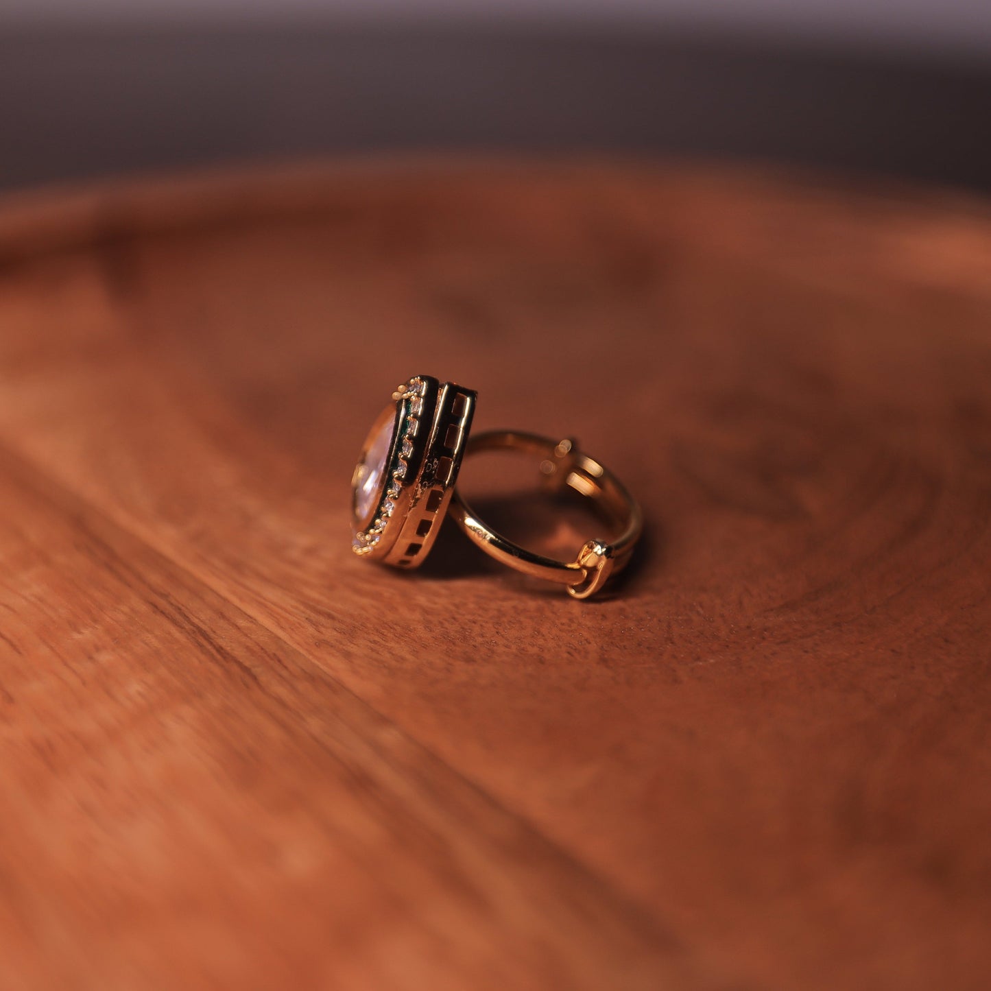 Vani Adjustable Polki Ring