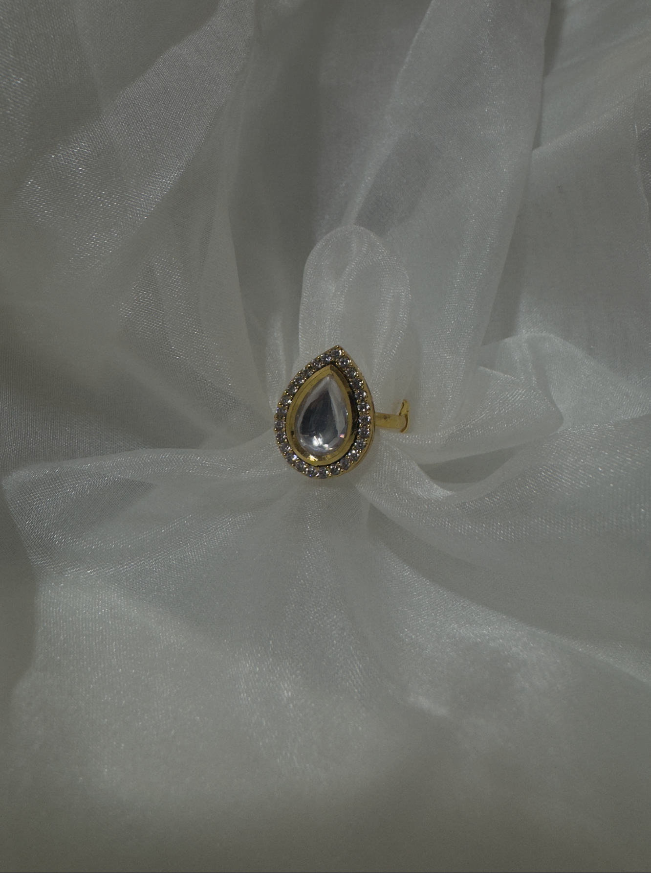 Vani Adjustable Polki Ring