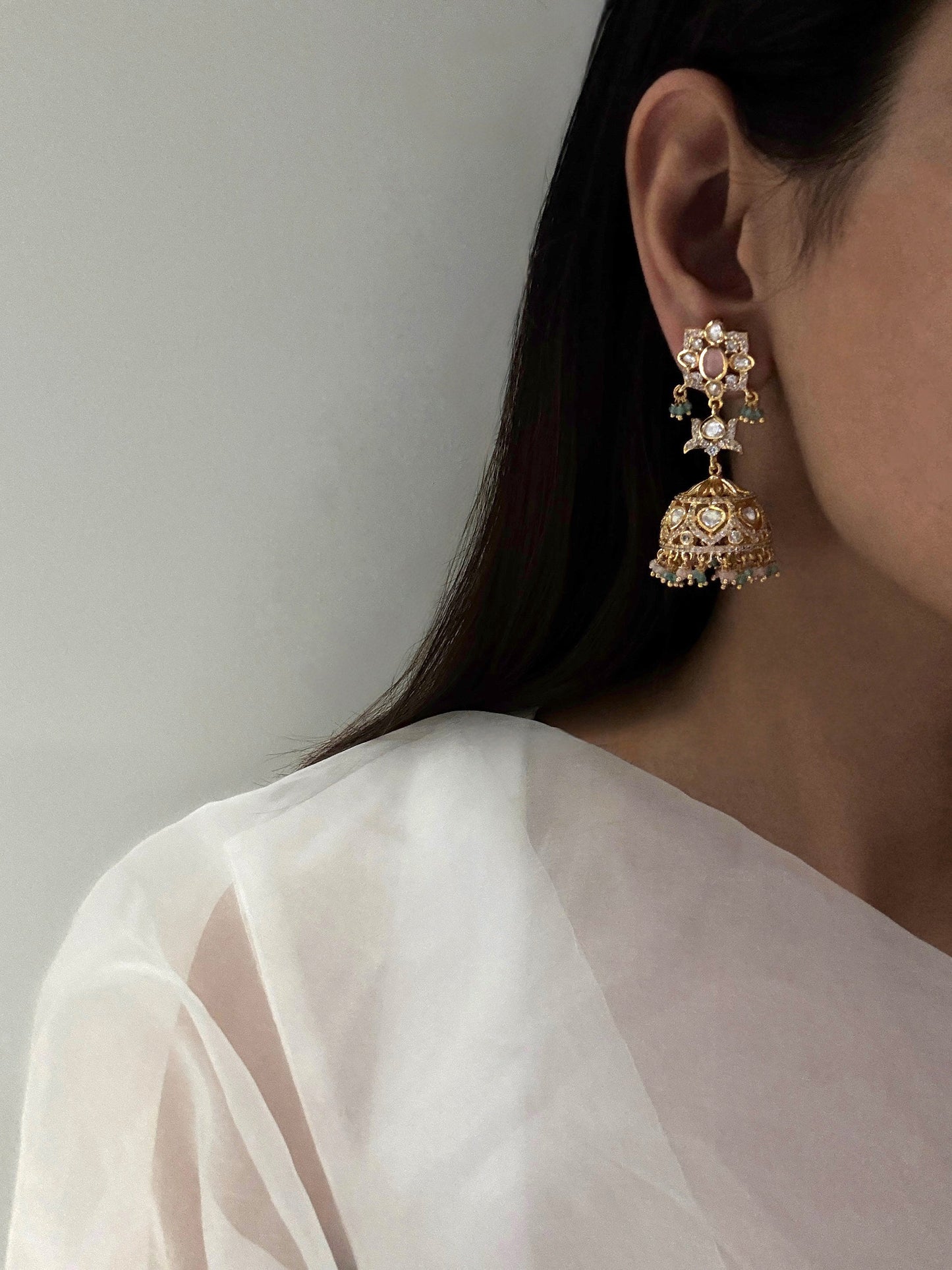 Vedika Kundan Jhumkas