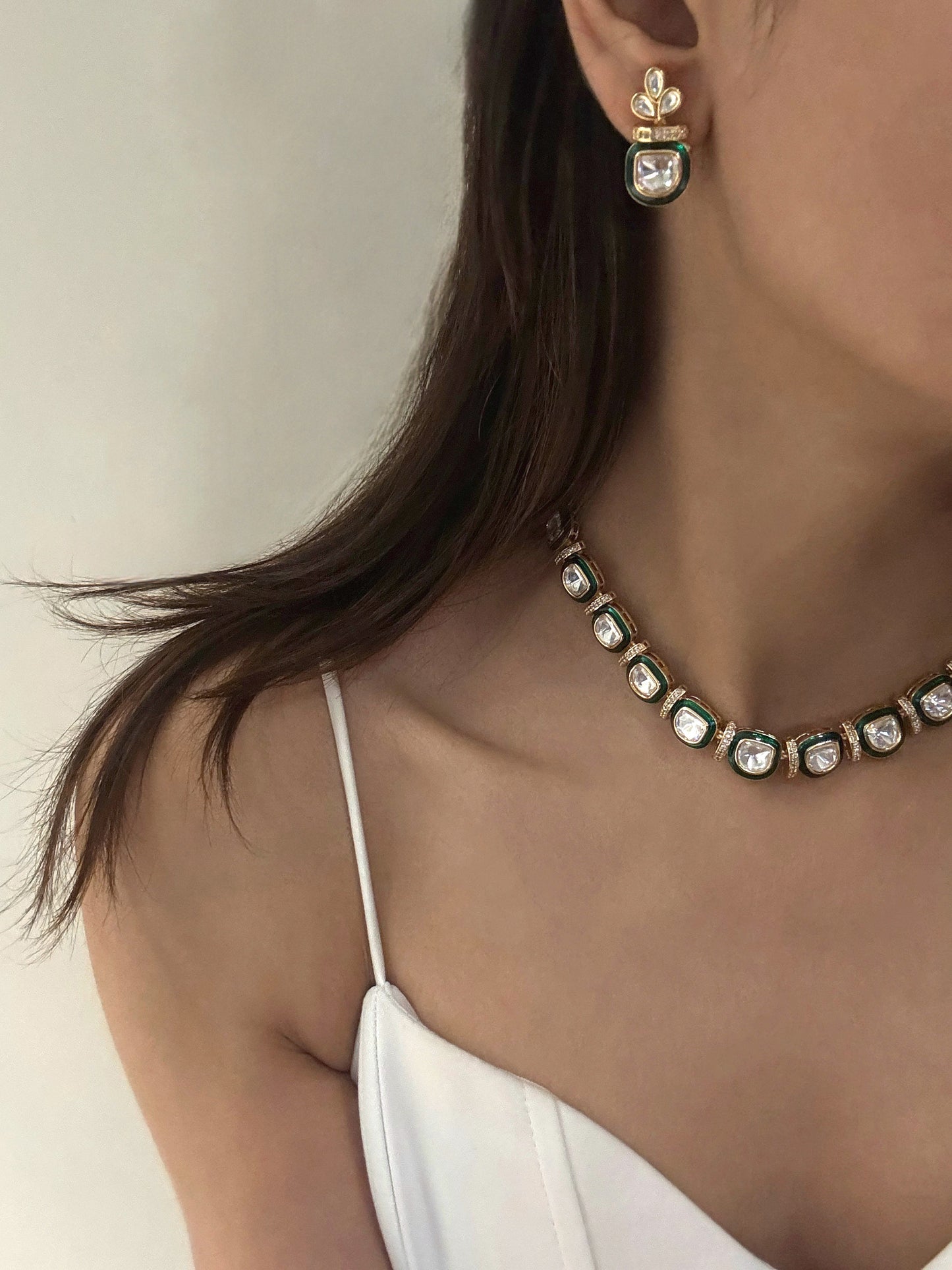 Vihana Polki Necklace Set
