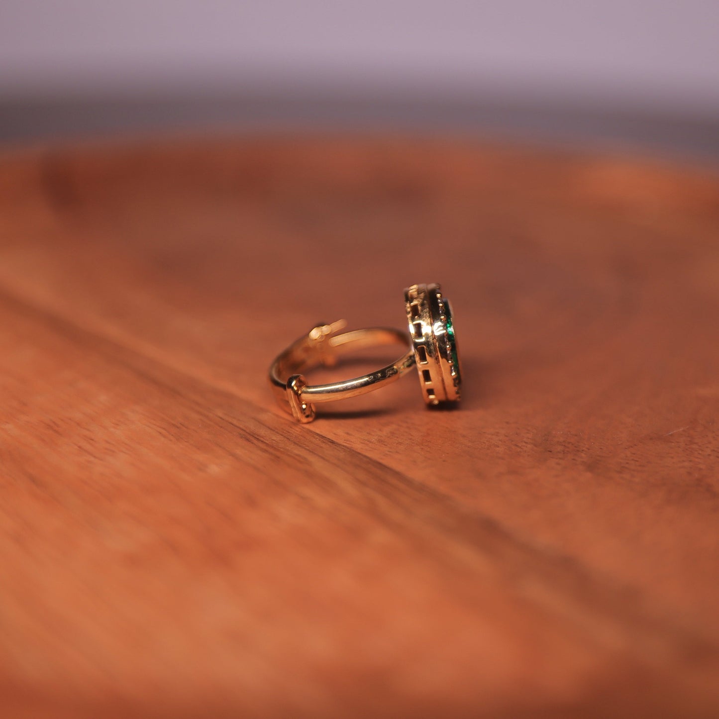 Yutika Adjustable Emerald Ring