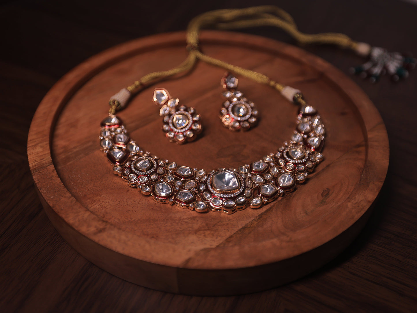 Aranya Polki Necklace Set