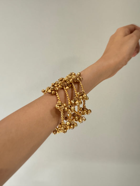 Ghungroo Bangles - Set of 4 (Free size)