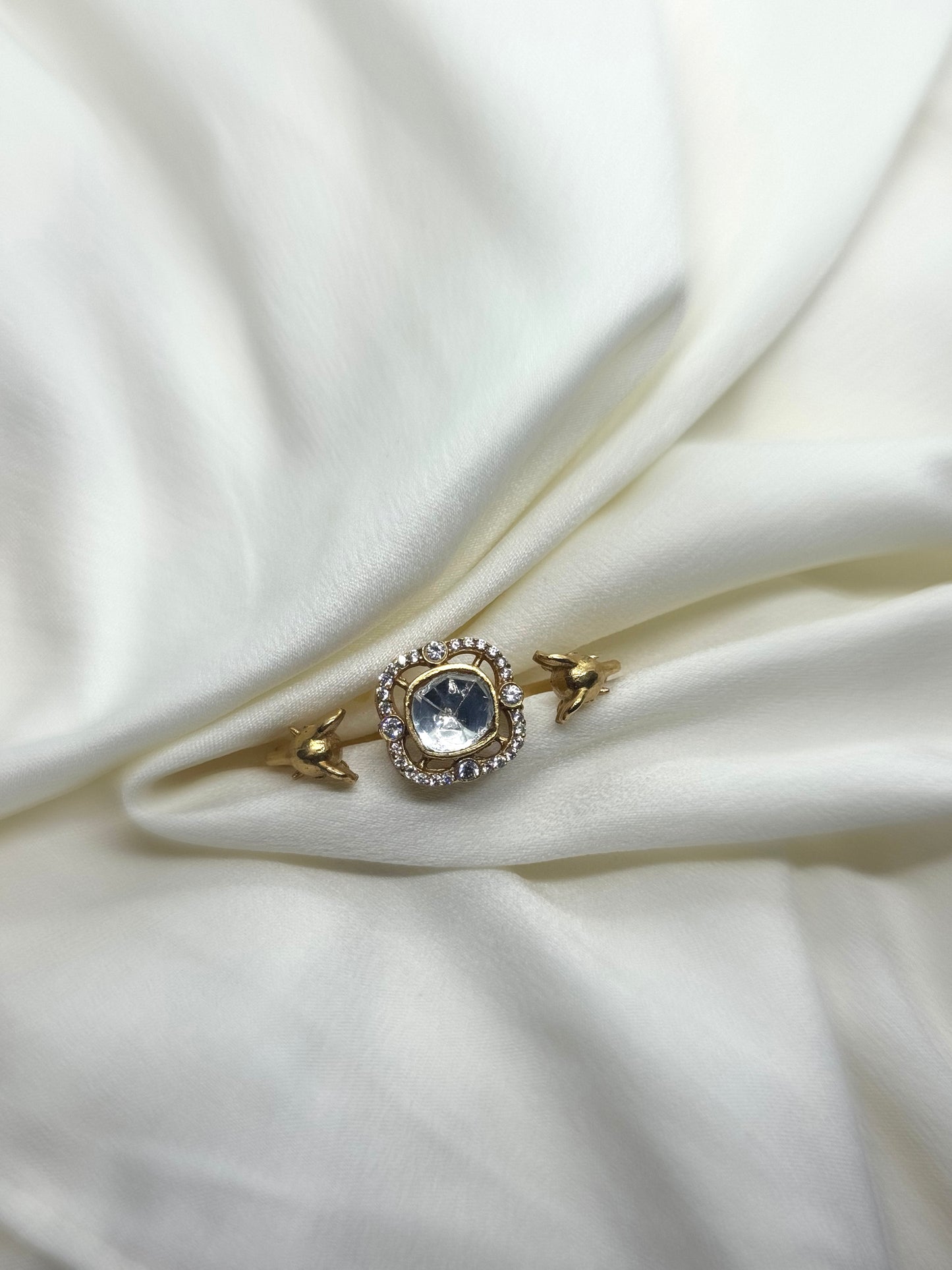 Kaari Polki Adjustable Ring