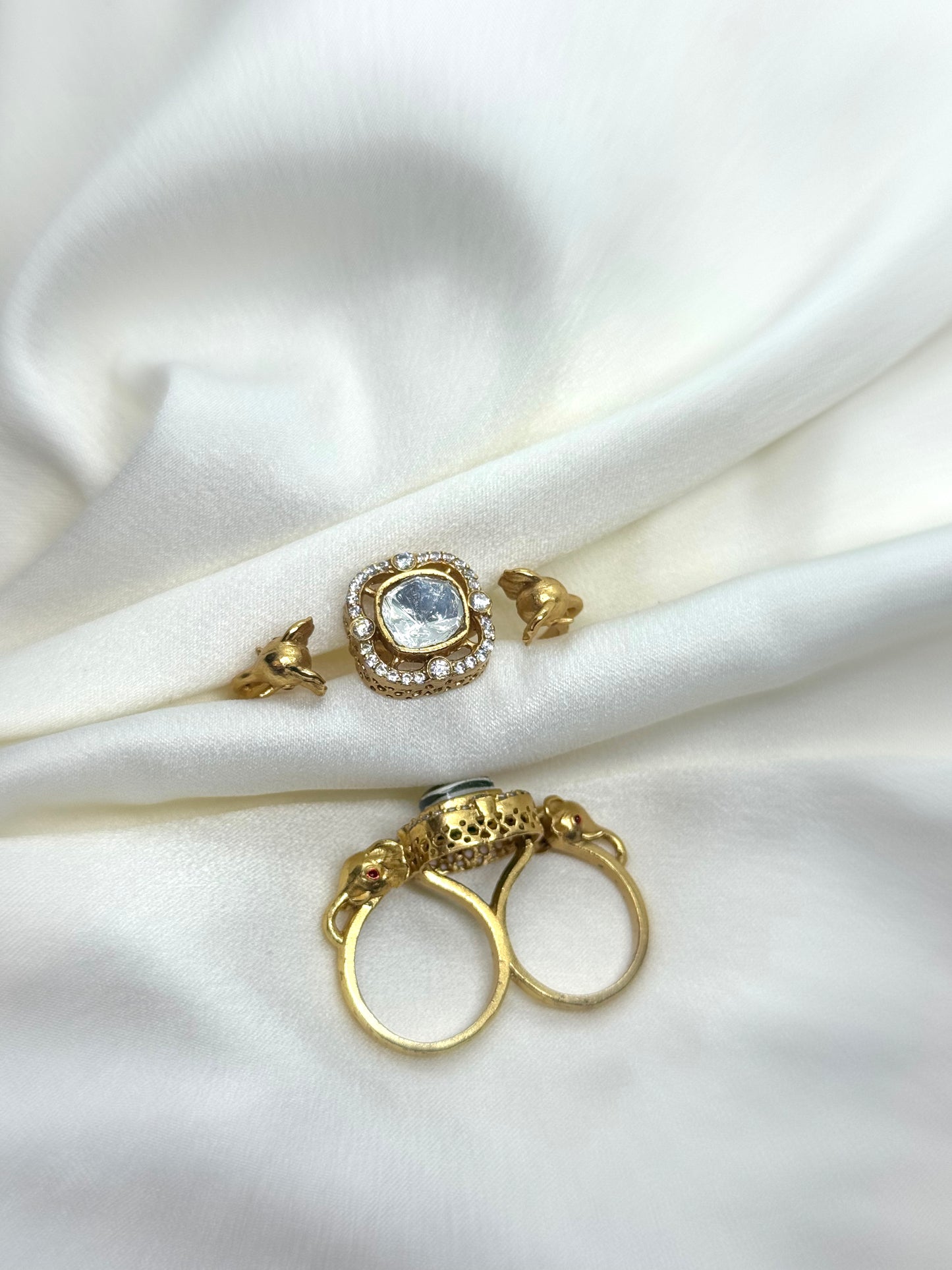 Kaari Polki Adjustable Ring