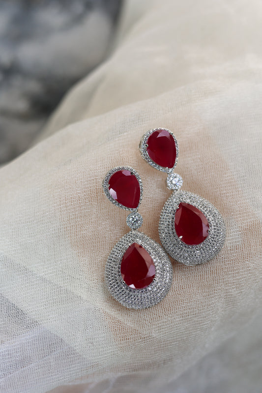 Kiara Ruby Diamond Earrings