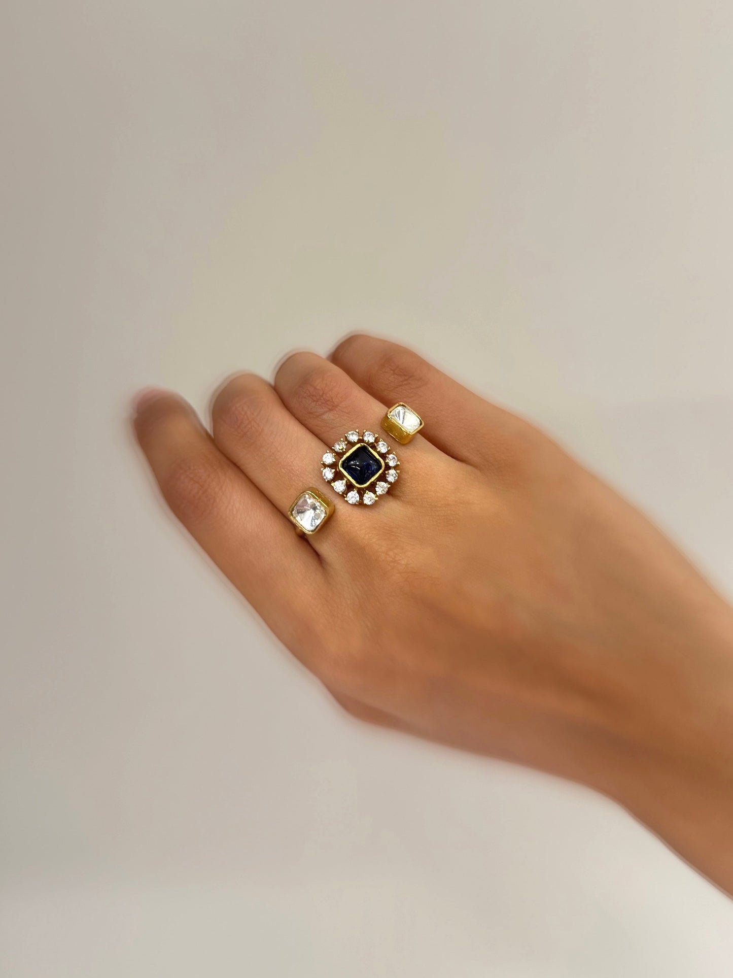 Kusum Sapphire Adjustable Ring