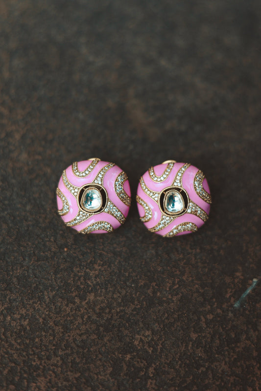 Sarika Rose Kundan Studs